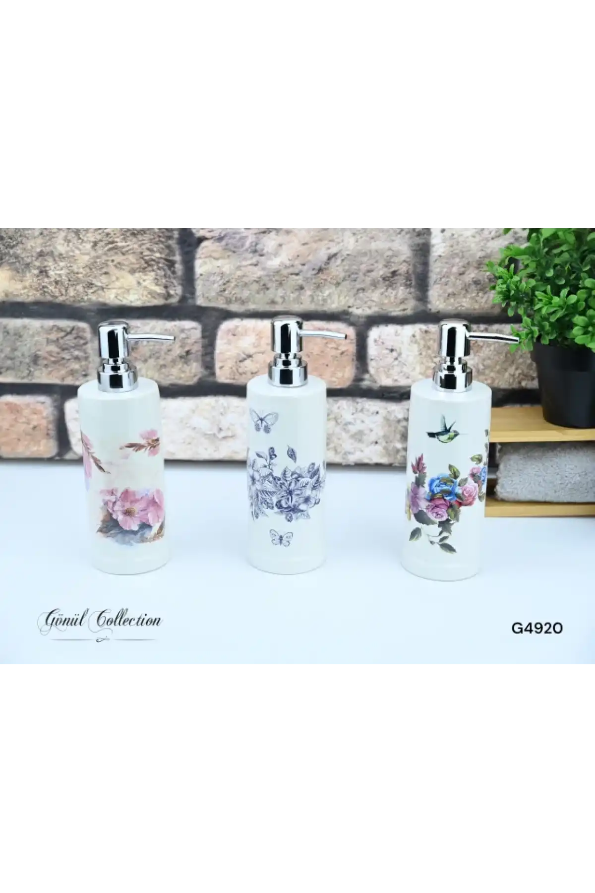 Gnl Porselen Sıvı Sabunluk Üç Çeşit