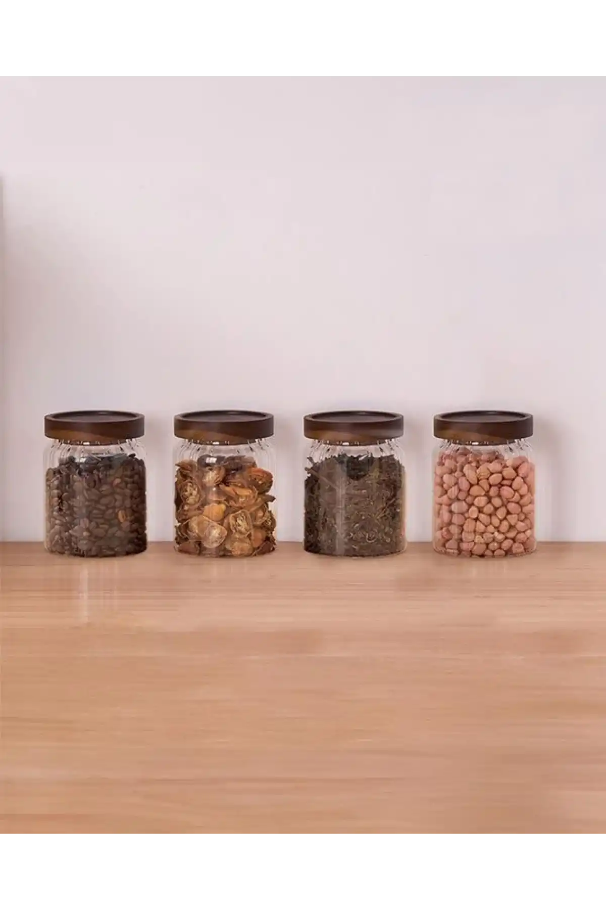 Mien 4lü Cam Kavanoz Seti