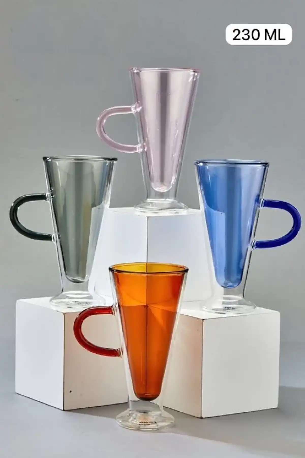 Cok Çift Cidarlı 230cc Cam Bardak