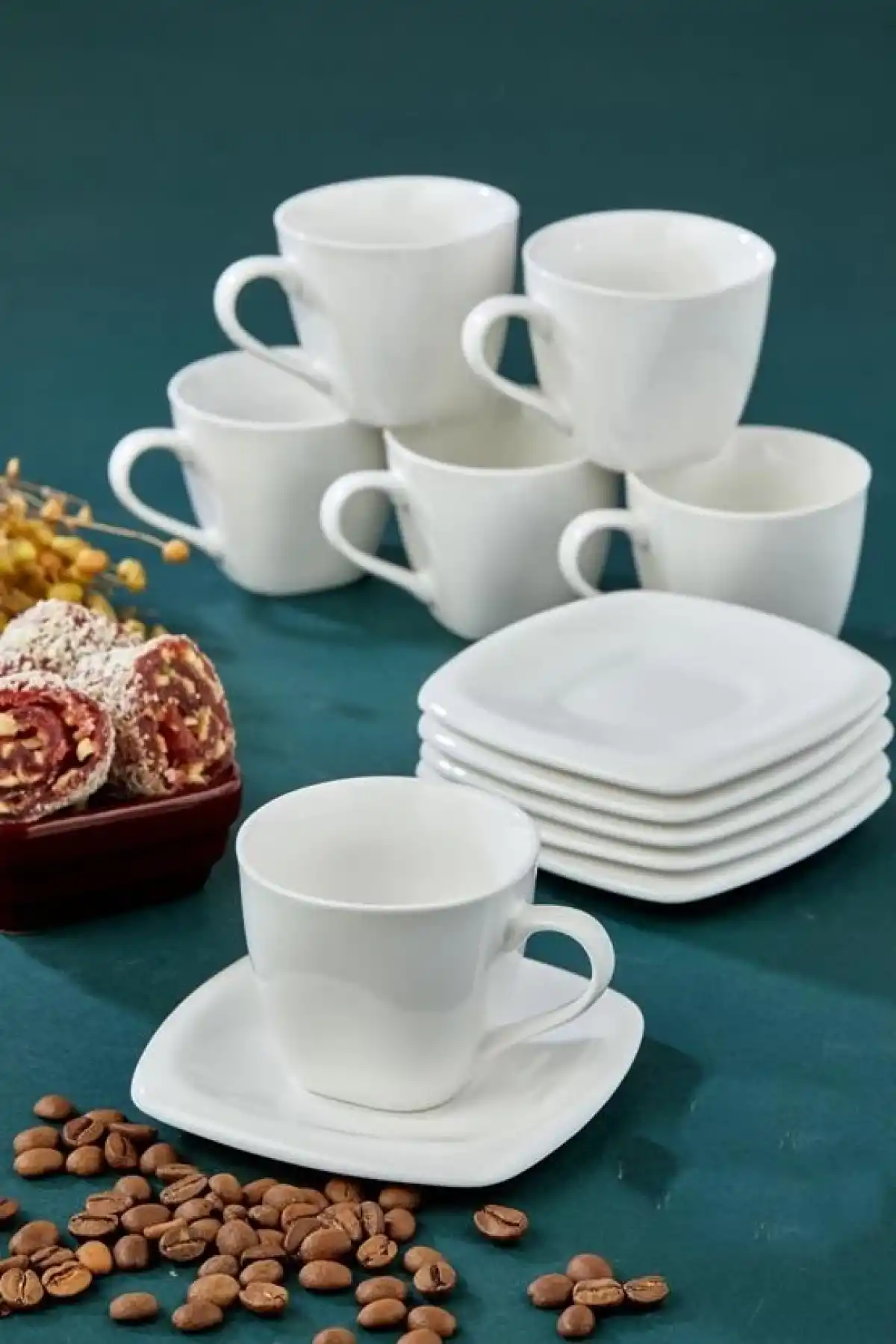 Cooker CKR3300 Porselen Kahve Fincan Takımı 6lı