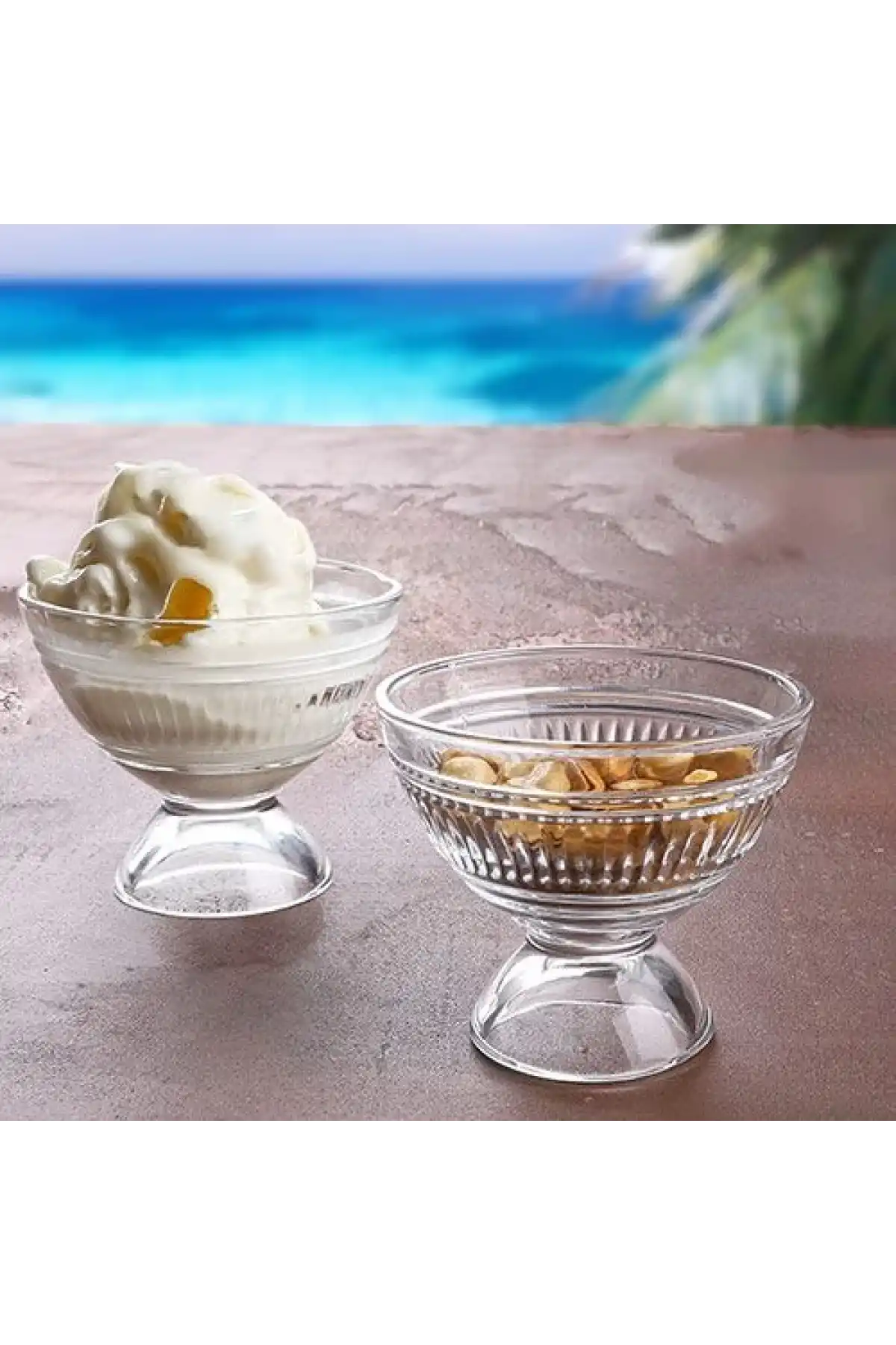 Ksv Cam 6lı Ayaklı Kase