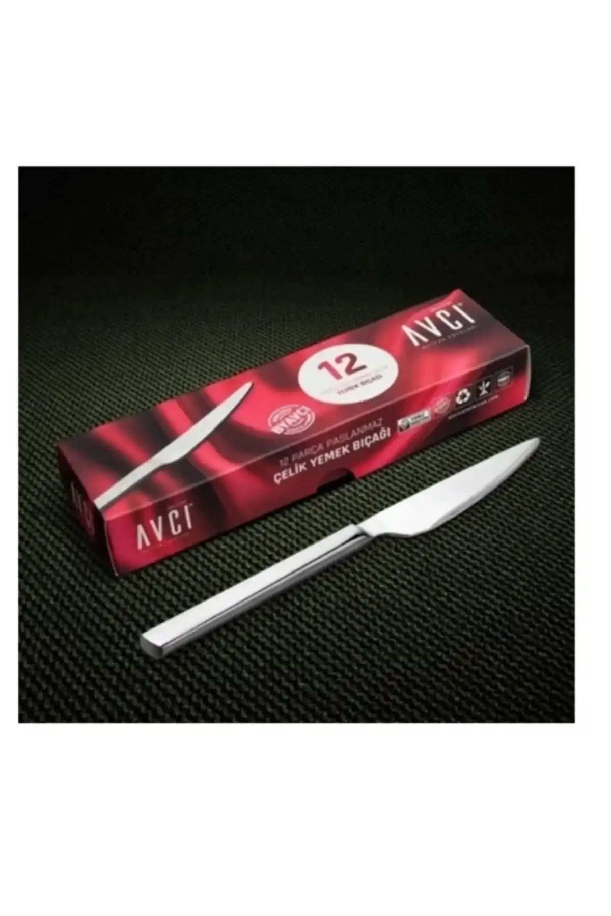 Avcı 914.MS Klas Mono Steak Bıçak 12 Li