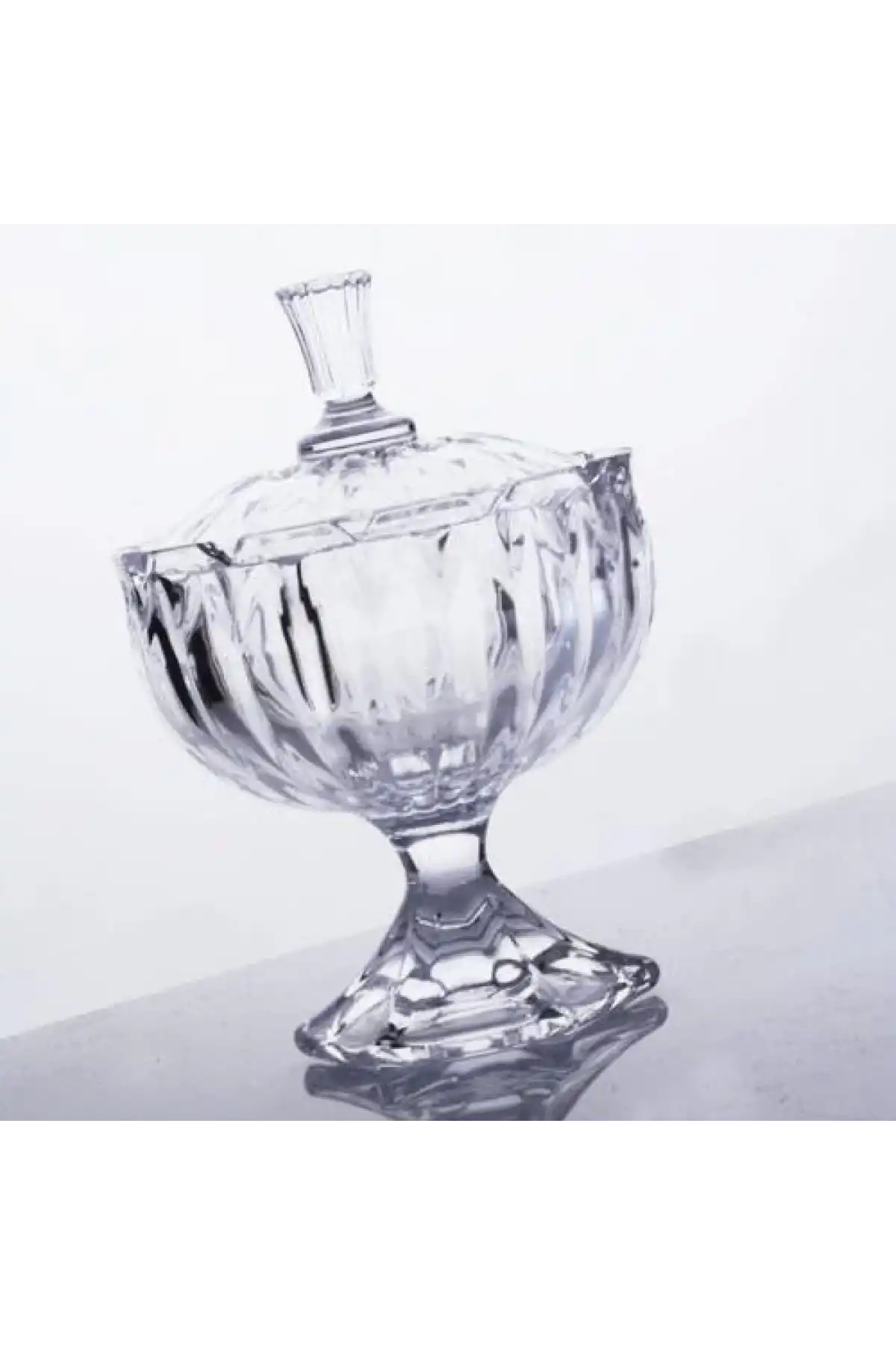 Kosova Cam Ayaklı Şekerlik 16x26 cm