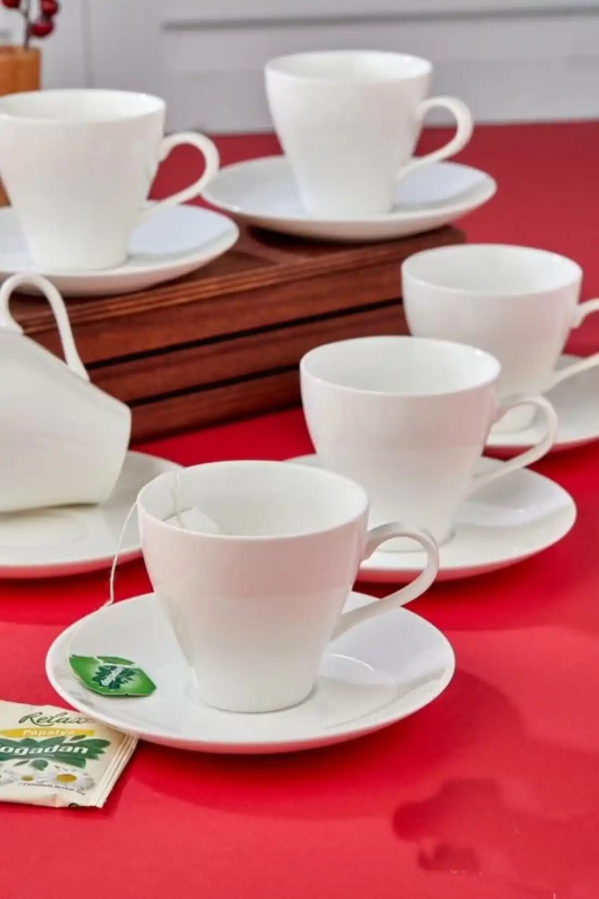 Cooker Porselen 6lı Çay Fincanı