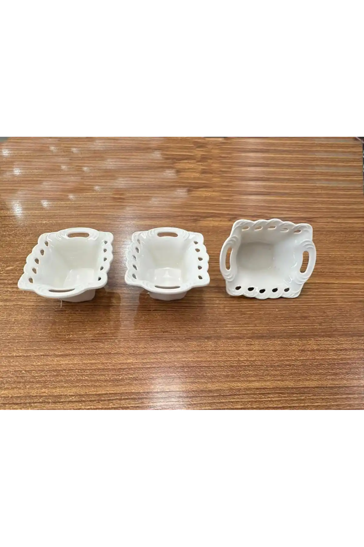 Cooker Dikdörtgen Model Porselen Reçellik 3lü