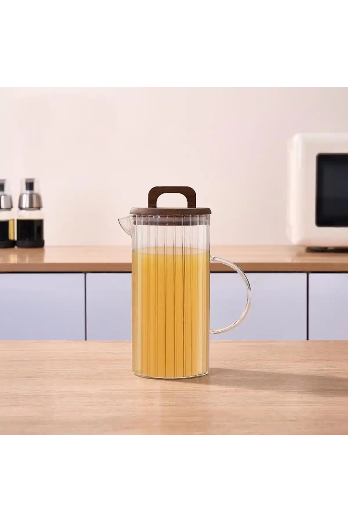 Mien Akasya Kapaklı Cam Sürahi 1300cc