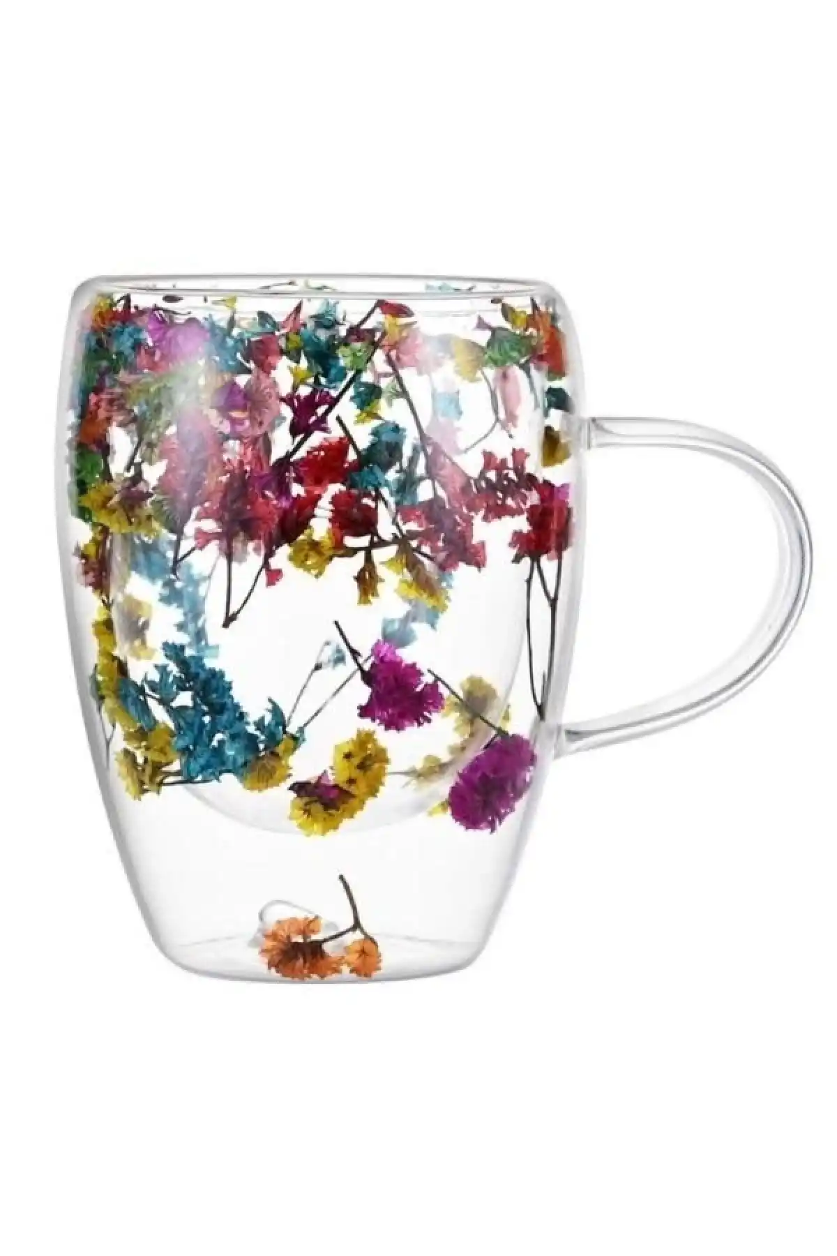 Bls Çift Cidarlı Çiçekli Kupa 350cc