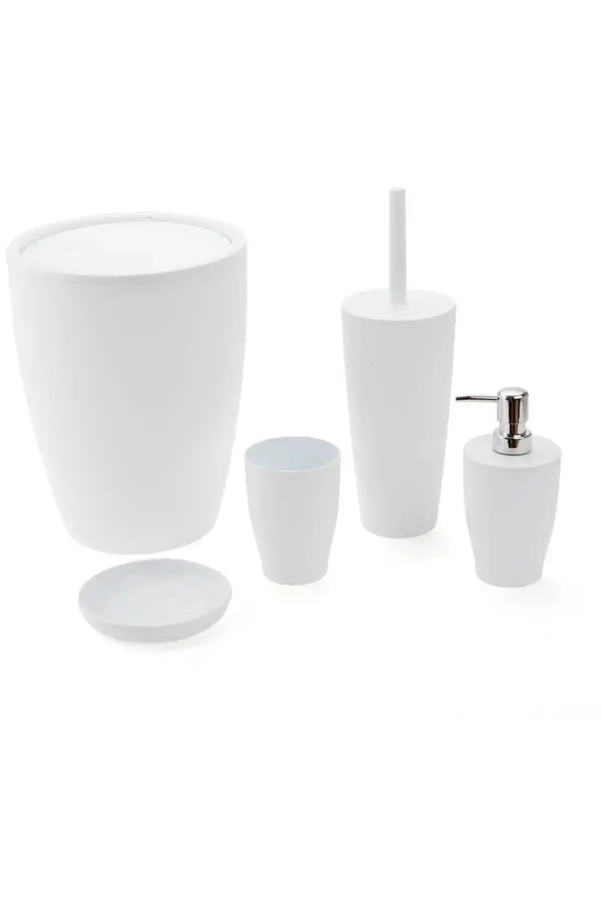 Ans Beyaz 5li Banyo Seti