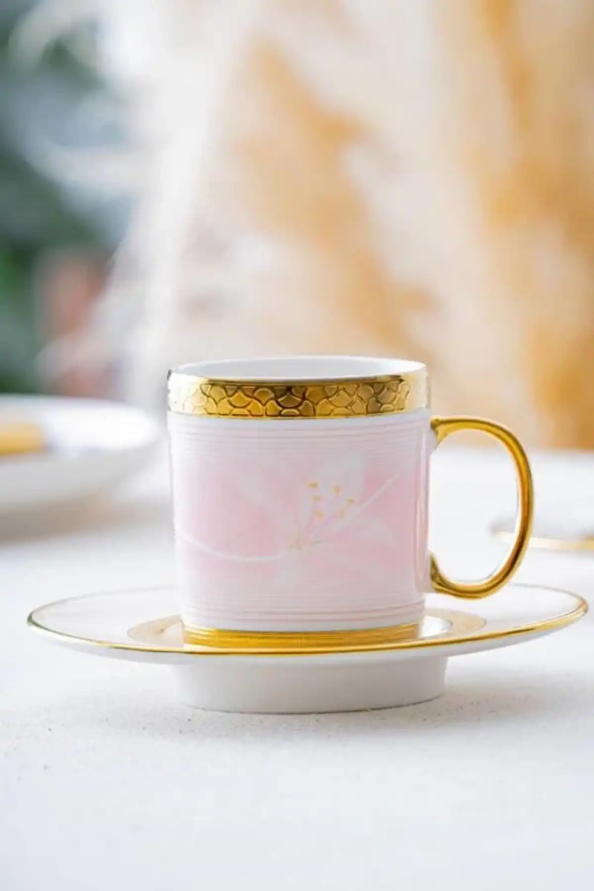 Acar HXF6860 Gold Detaylı Porselen Kahve Seti 6lı