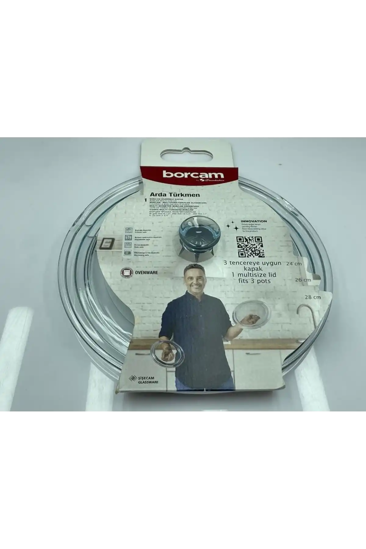 Paşabahçe 590280 Arda Türkmen Borcam Kapağı 24-26-28 cm