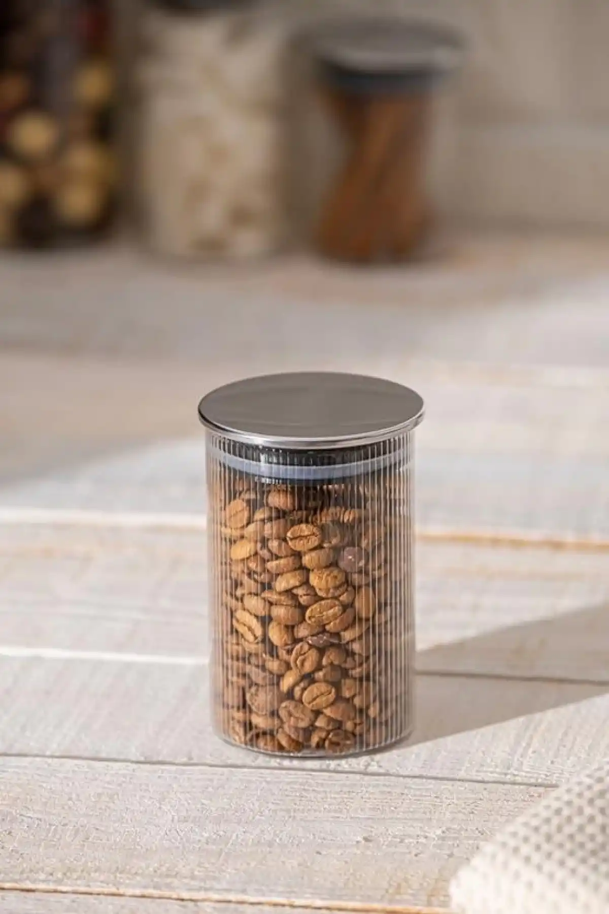 Acar Borosilikat Gümüş Kapak Cam Kavanoz 245 cc