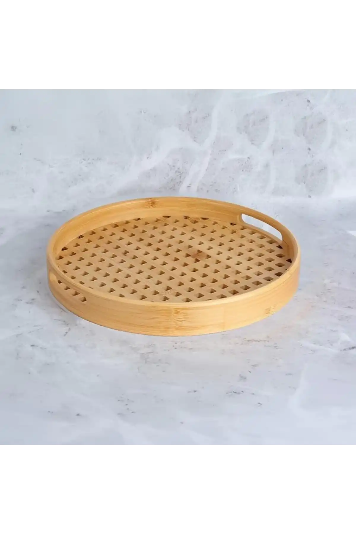 Mien Delikli Bambu 25cm Tepsi