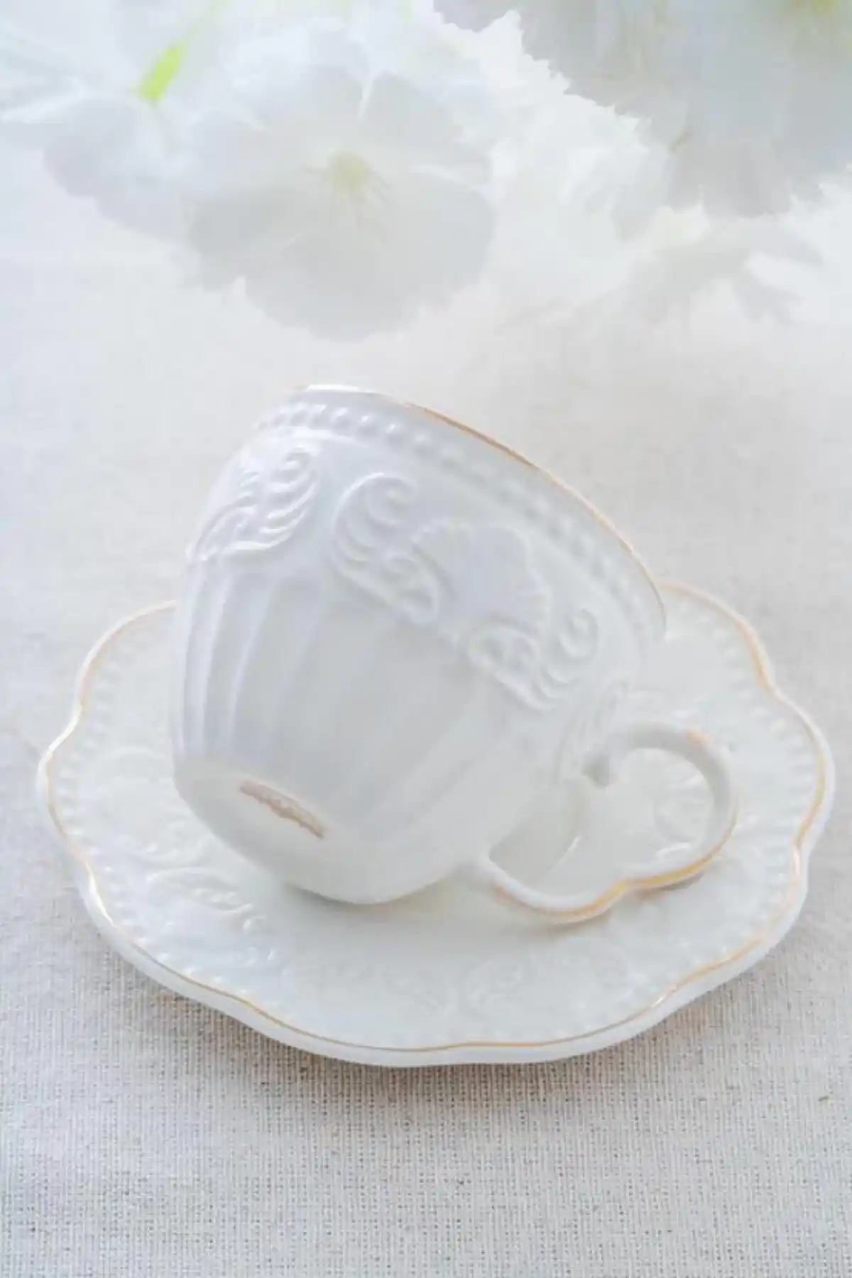 Acar SYT6059 Beyaz Porselen Kahve Seti 6lı