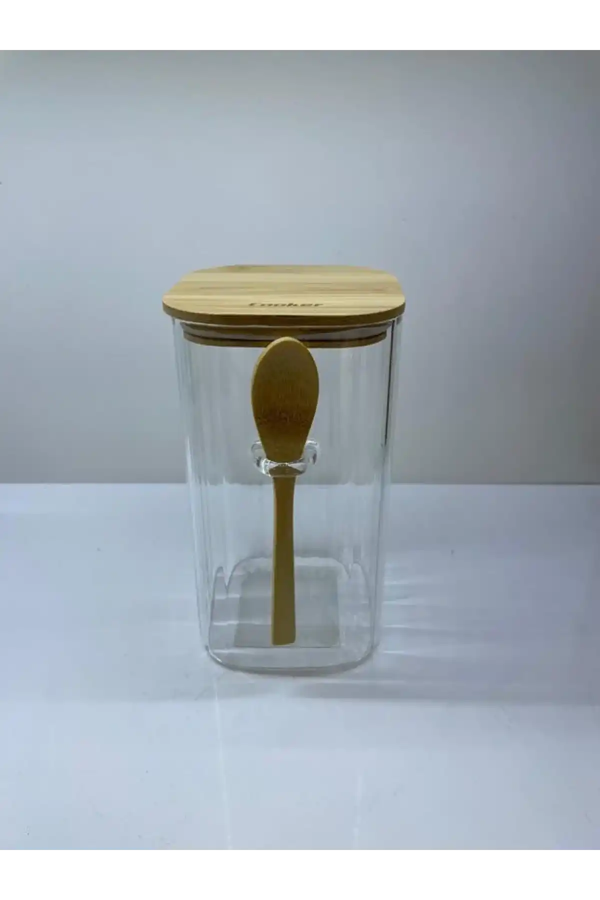 Cok Cam 18cm Kaşıklı Kavanoz