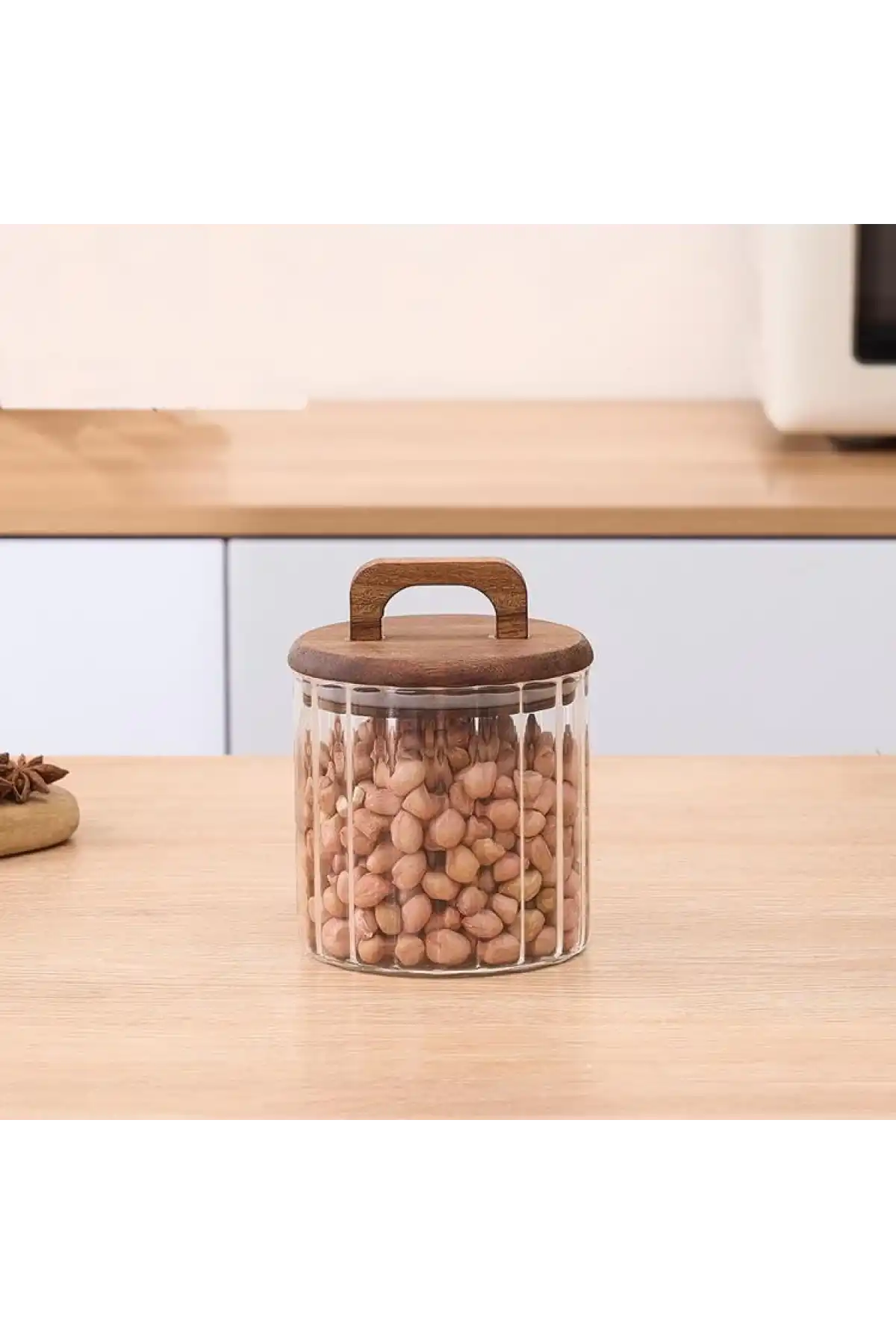 Mien Akasya Kapaklı Cam Kavanoz 650cc