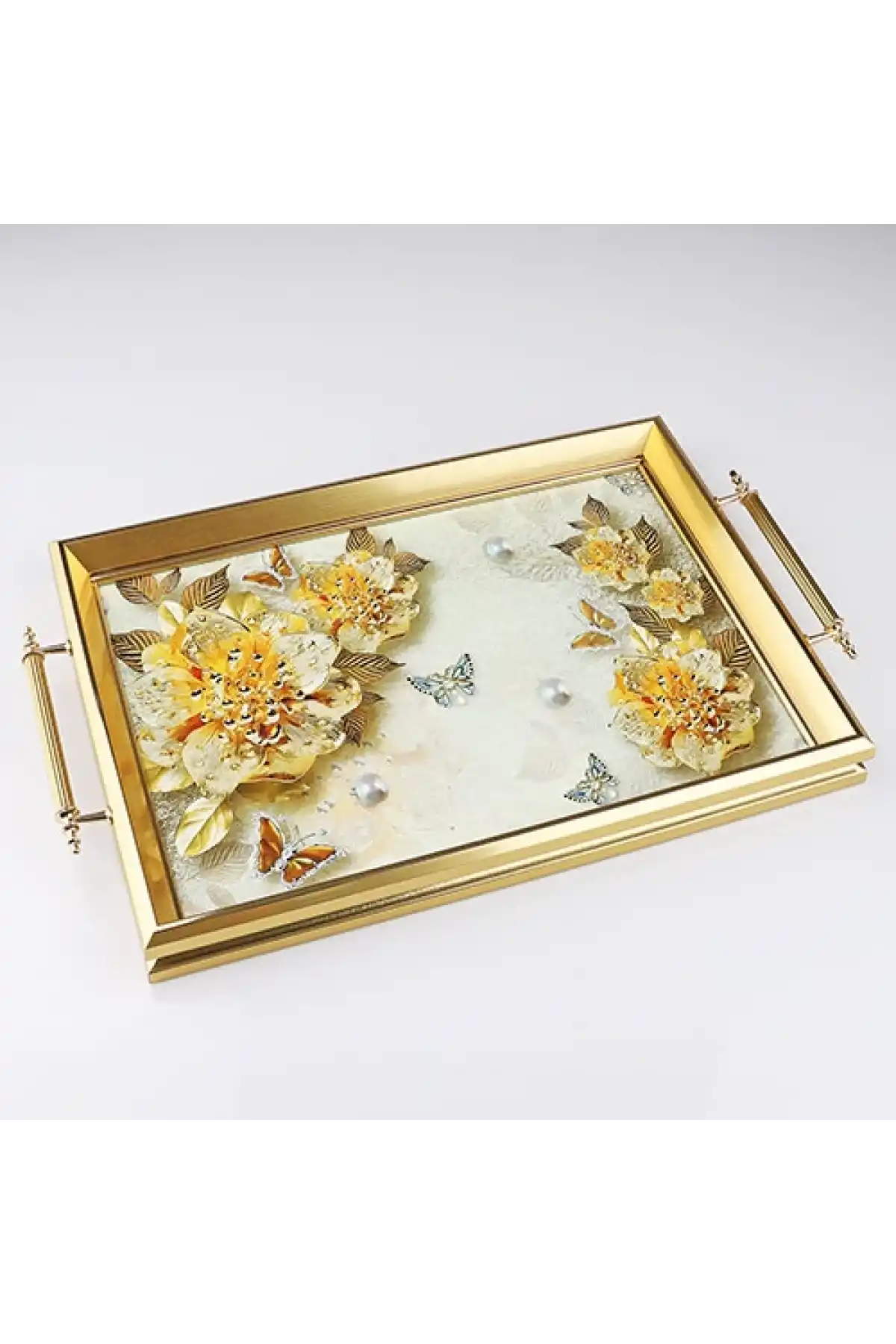 Ksv Tepsi Altın 50X31cm