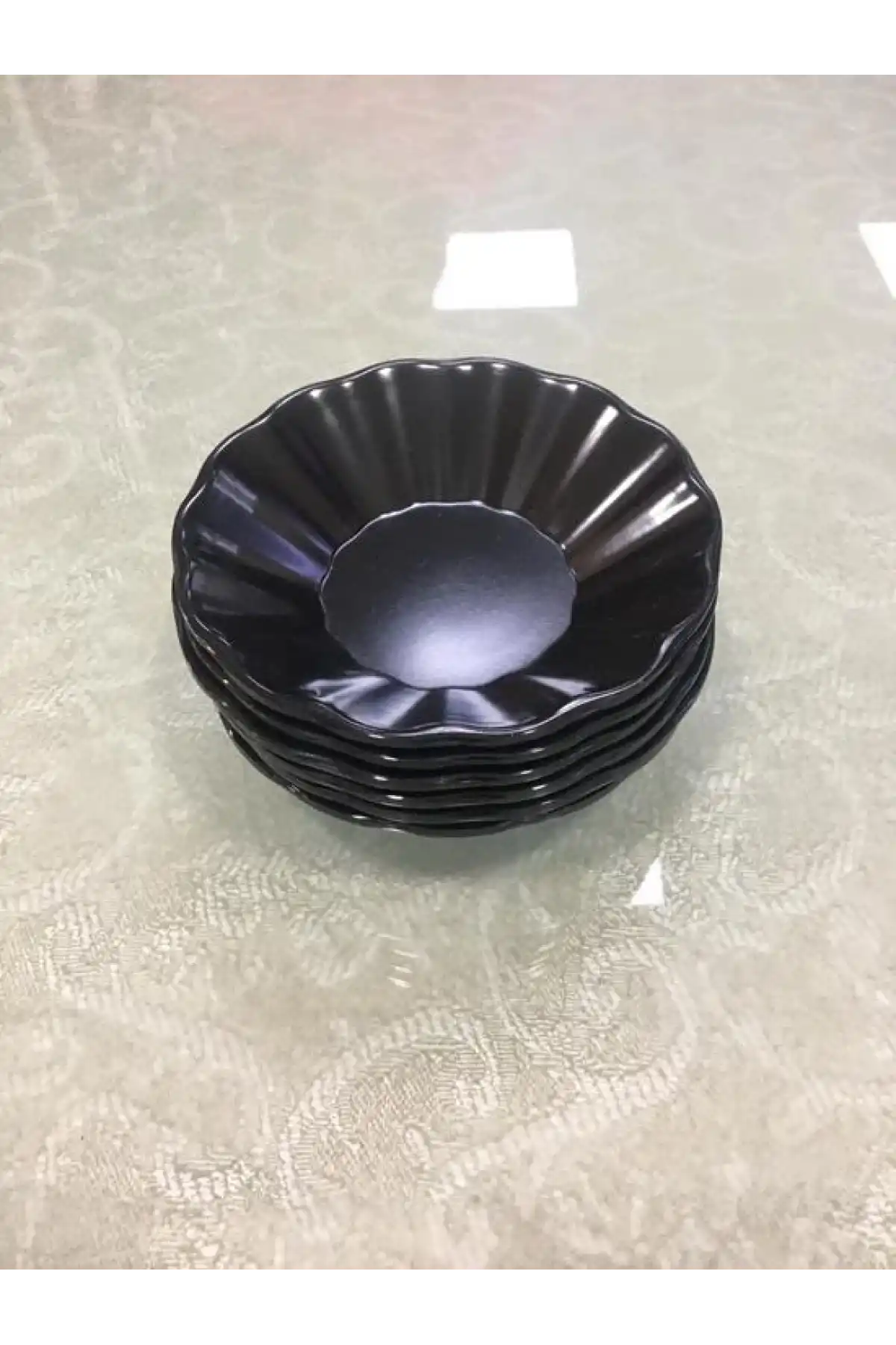 Kul Siyah Termoset Çay Tabağı