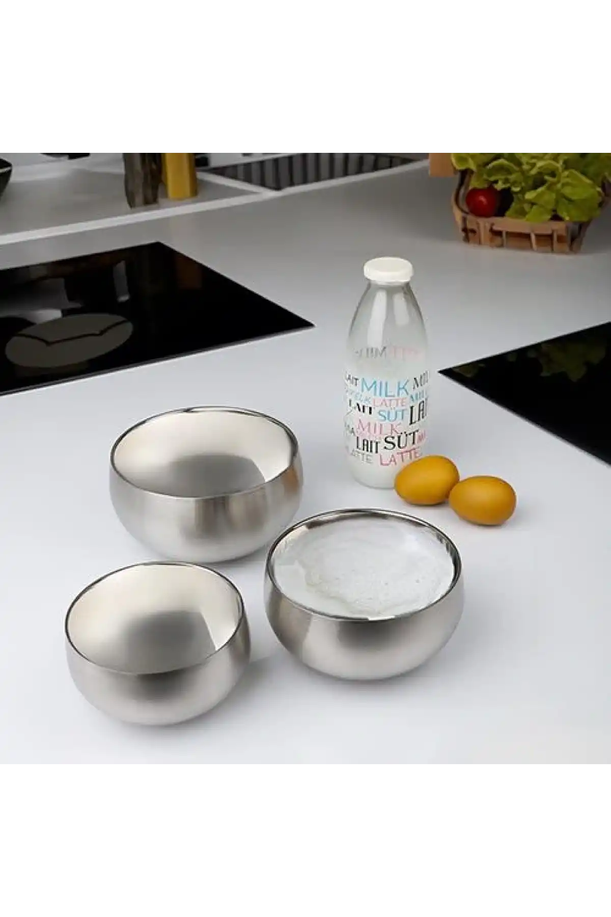 Ksv 3lü Çelik Mikser Kabı