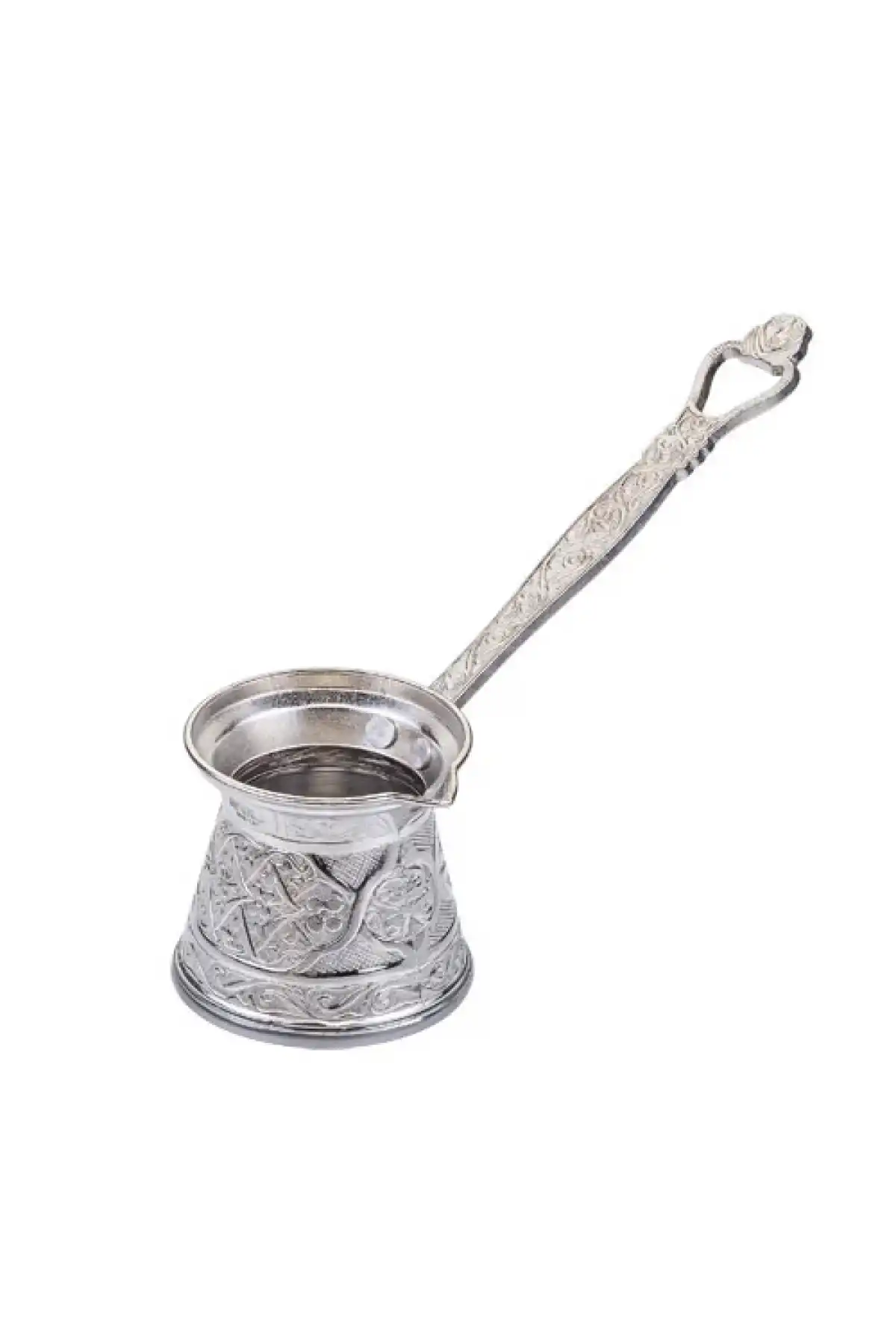 Kosova No 4 Zamak Döküm Gümüş Renk Cezve