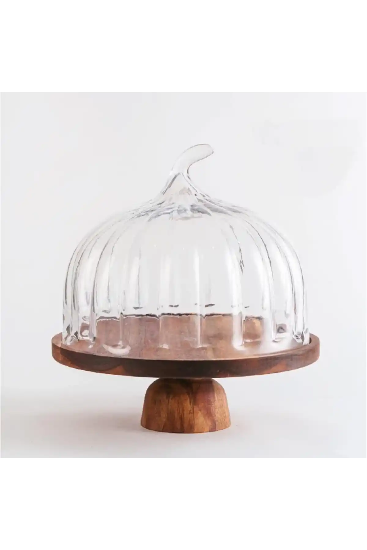 Mien Terry Ayaklı Standlı Cam Fanus 30cm