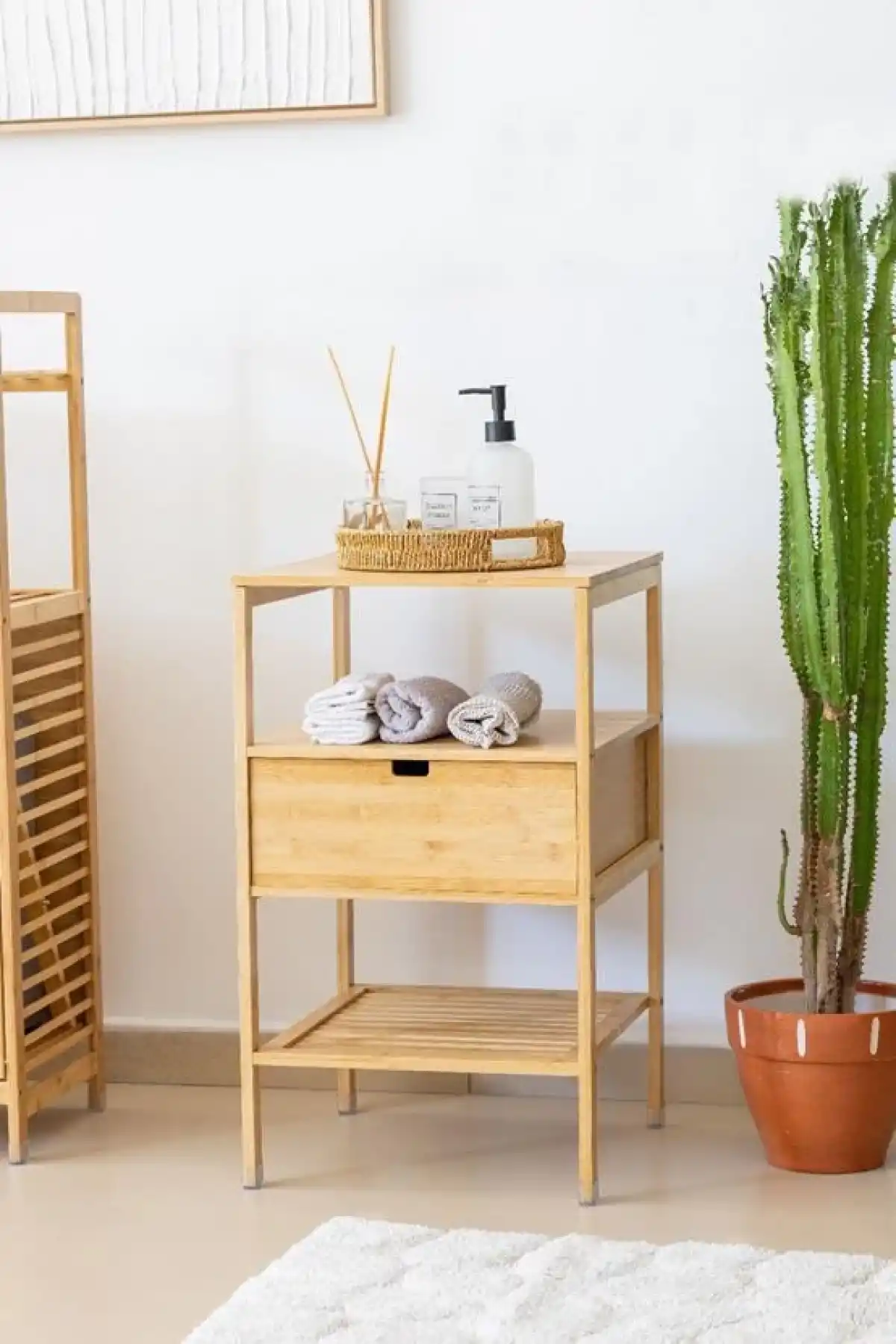 Mien Bambu Komodin 40x40x67cm