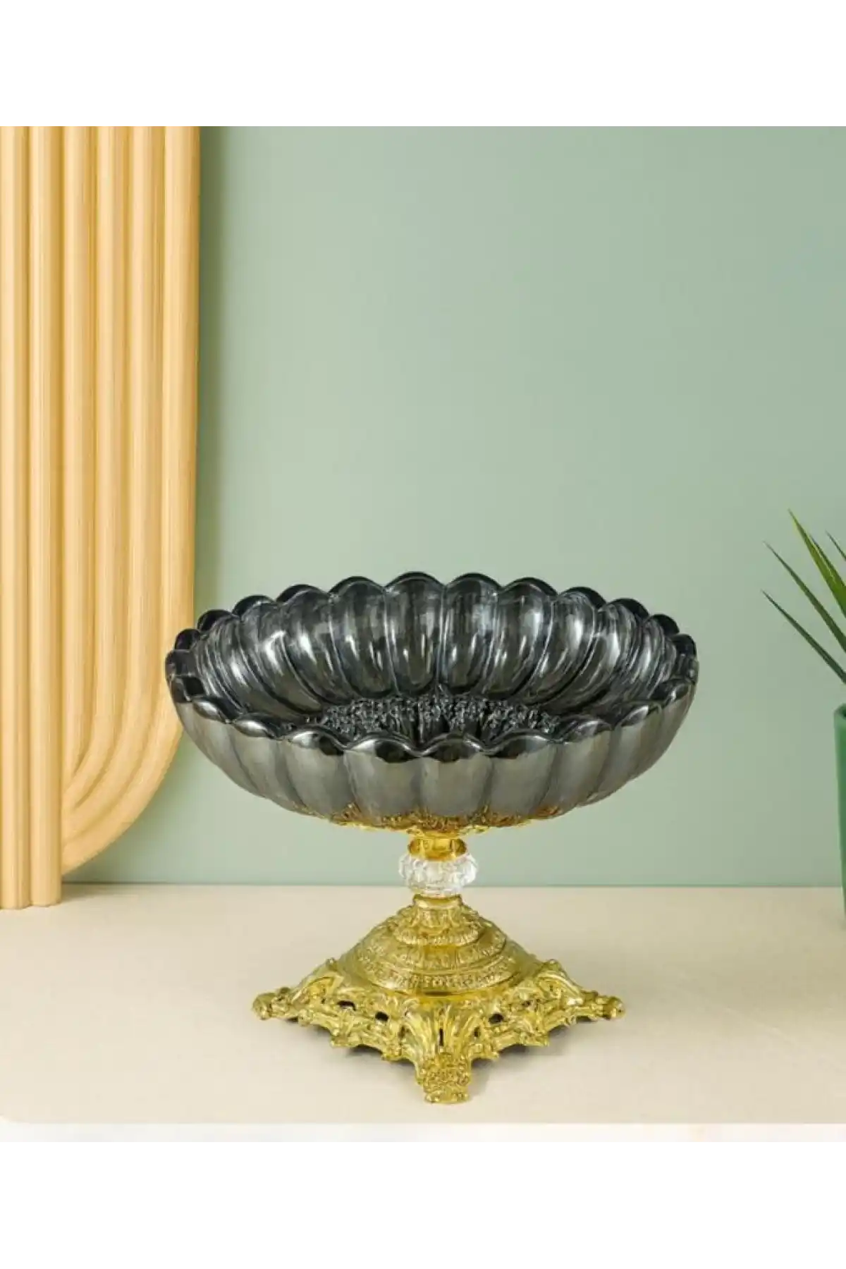 Dnr Çiçek Desen Cam Meyvelik