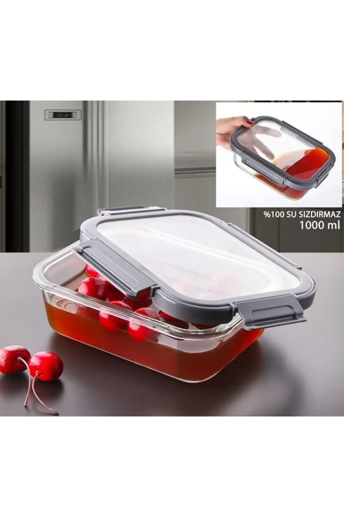 Gnl Cam 1000cc Saklama Kabı