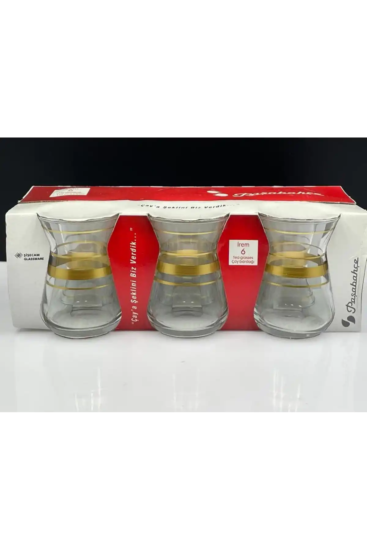 Paşabahçe 42451 Altın Bant İrem Çay bardağı 132 cc 6lı