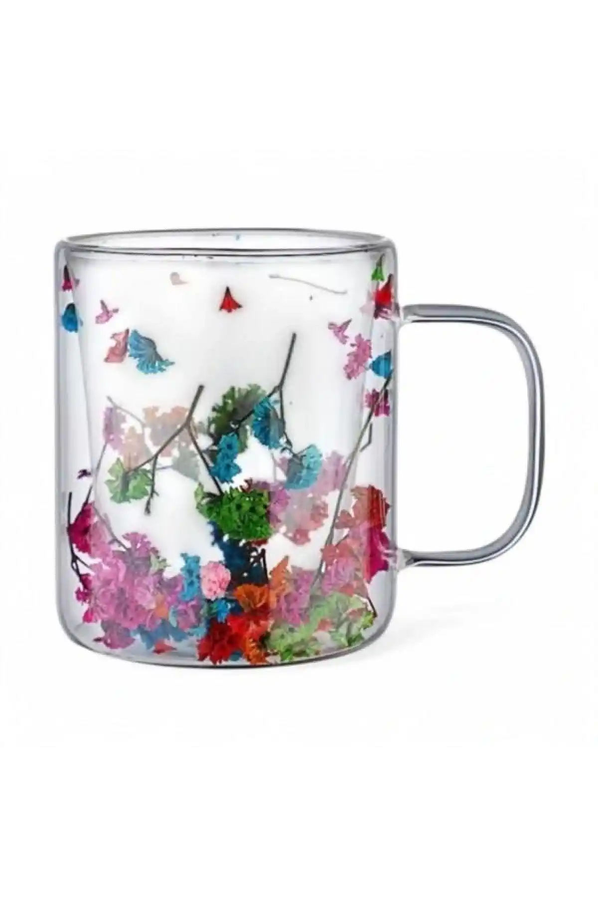 Bls Çift Cidarlı Çiçekli Kupa 260cc