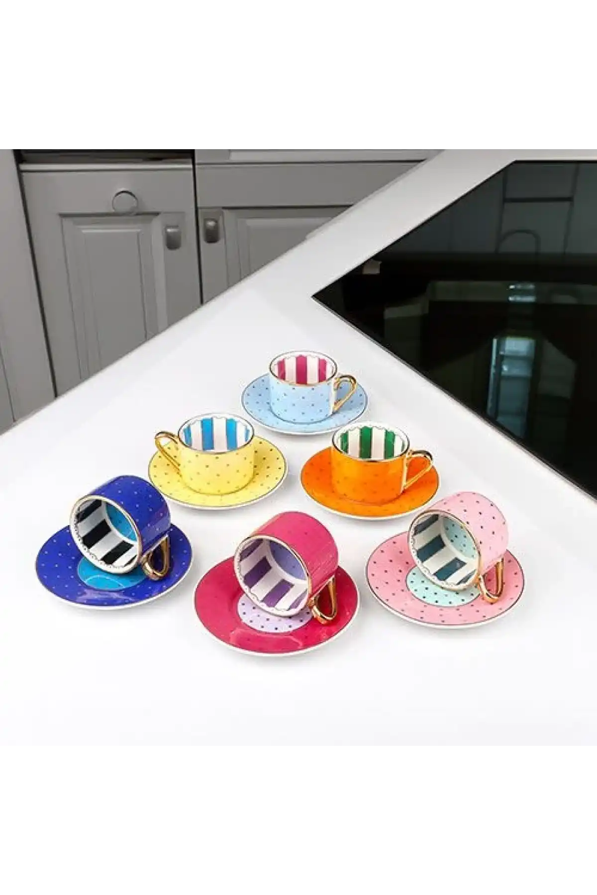 Ksv Porselen 6lı Kahve Seti