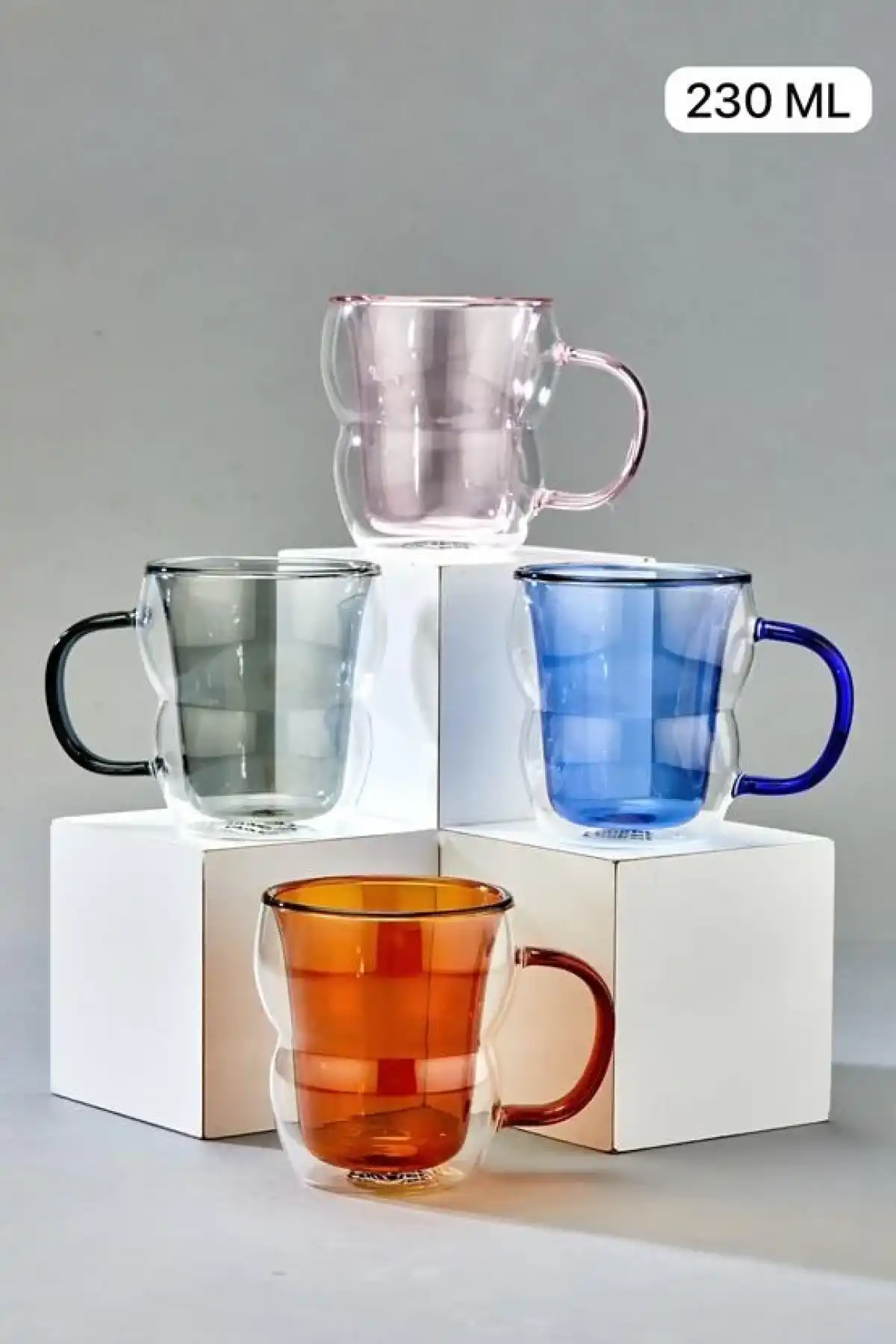 Cok Çift Cidarlı 230cc Cam Bardak