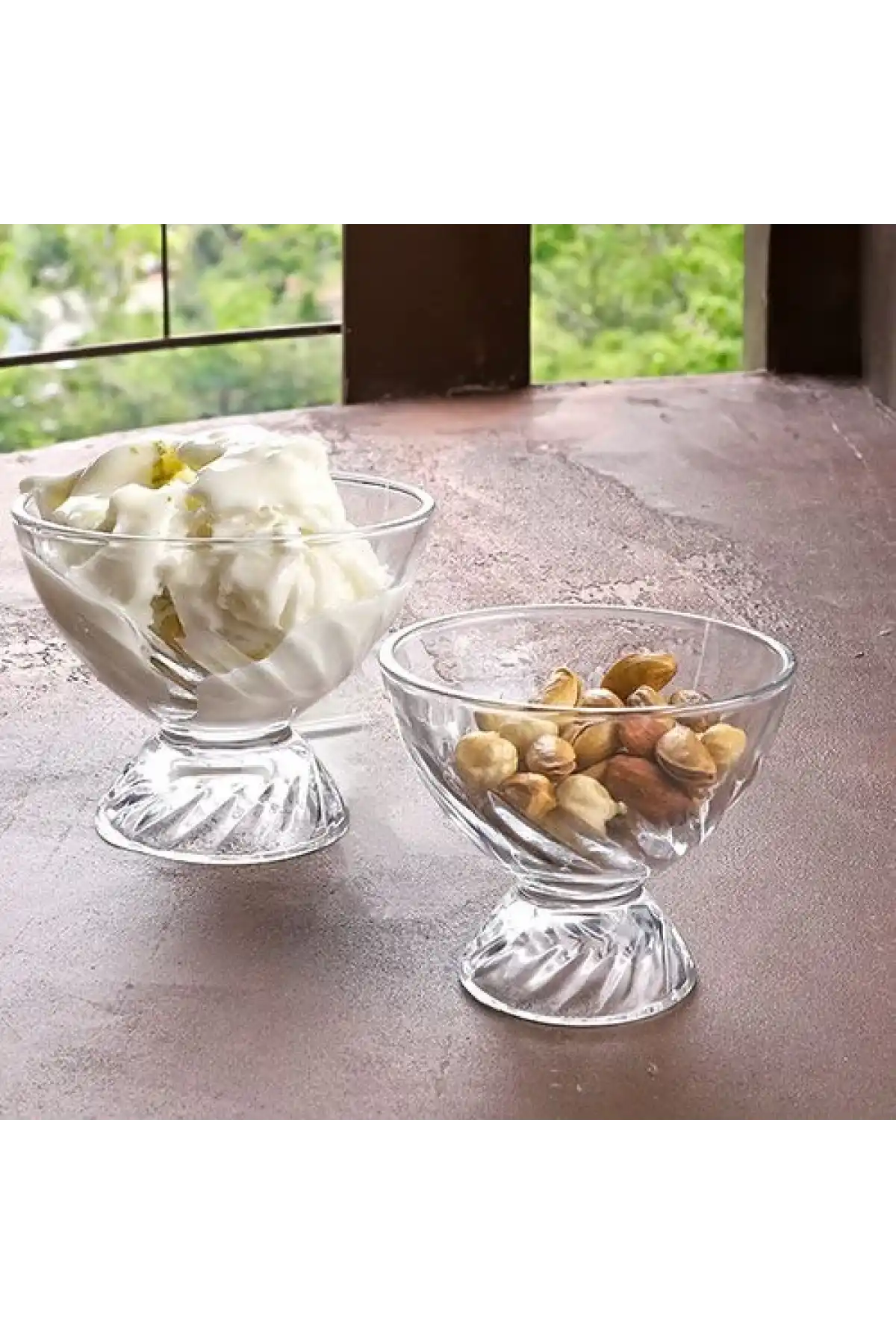 Ksv Cam 6lı Ayaklı Kase