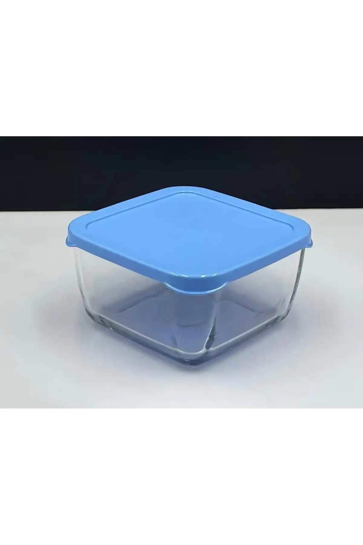 Paşabahçe 530223 Snow Box Saklama Kabı Mavi Kapaklı 13 cm 760 cc