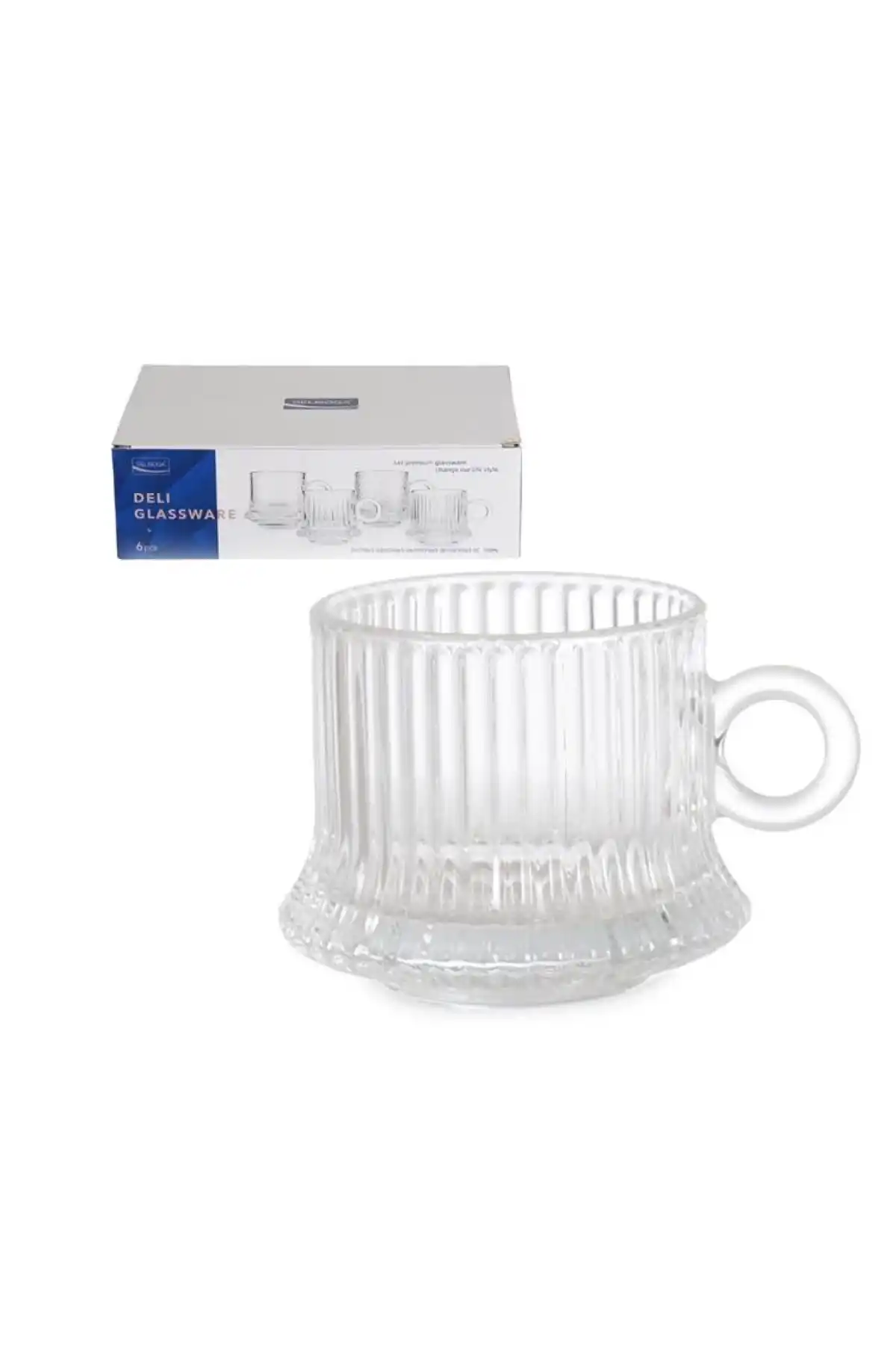 İpek Cam Kupa Çay Seti 170 cc 6lı