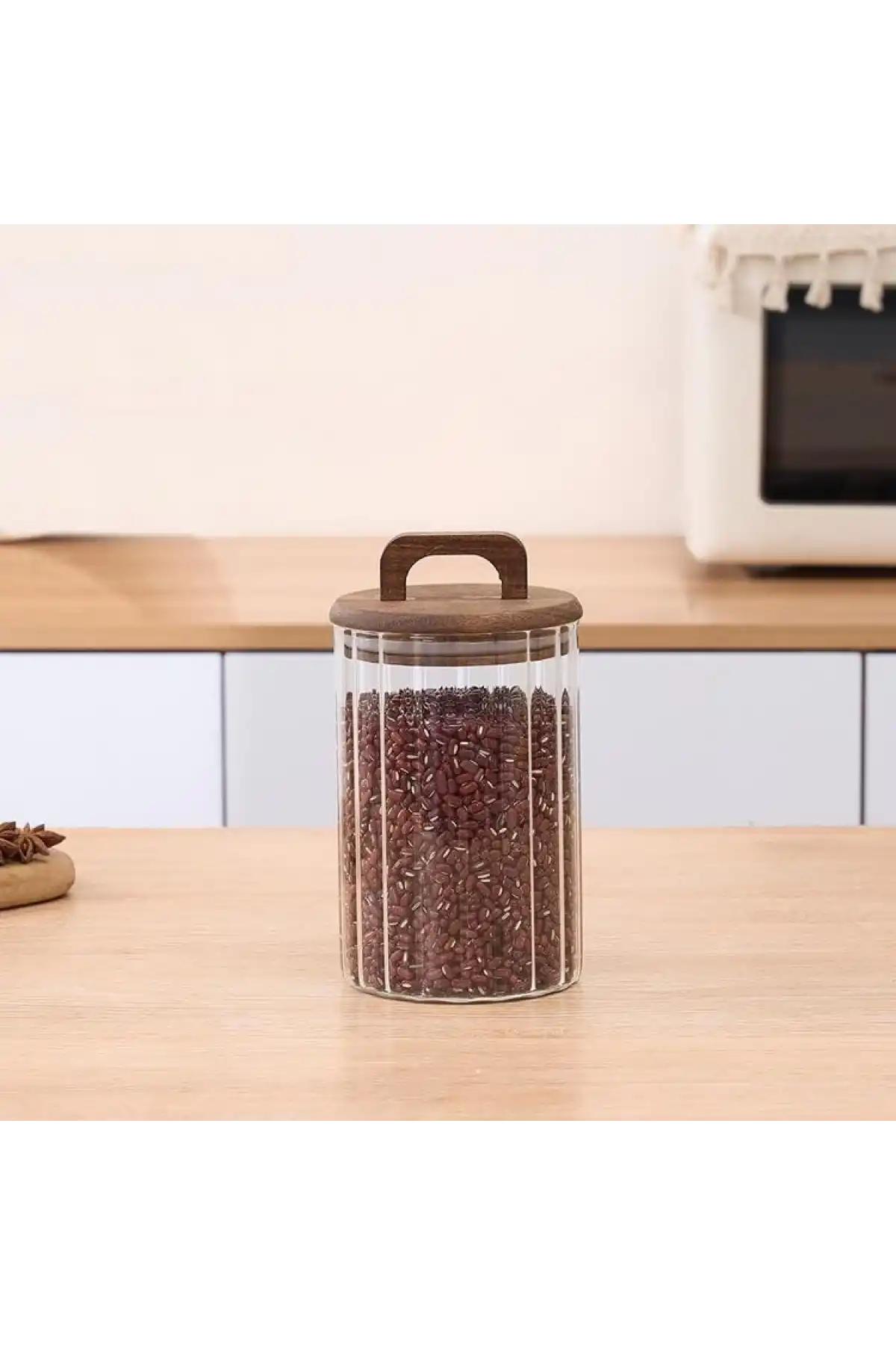 Mien Akasya Kapaklı Cam Kavanoz 950cc