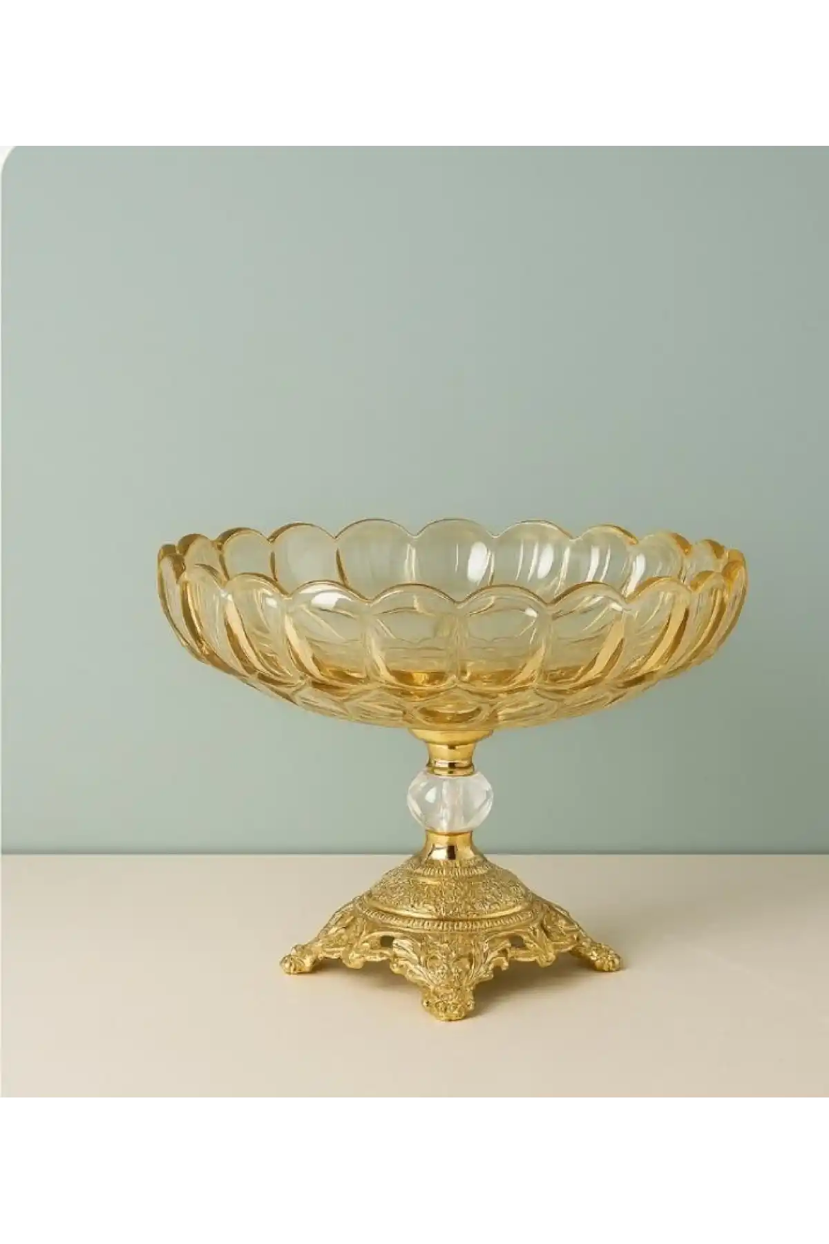 Dnr Çiçek Desen Cam Meyvelik