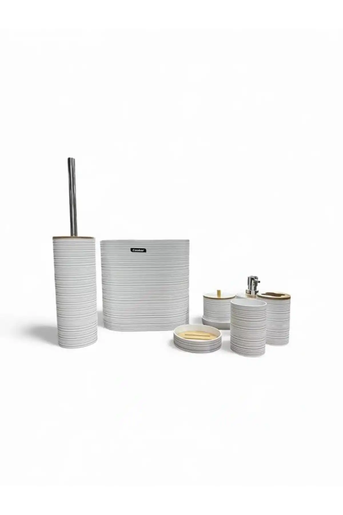 Cok Beyaz 8 Parça Banyo Seti