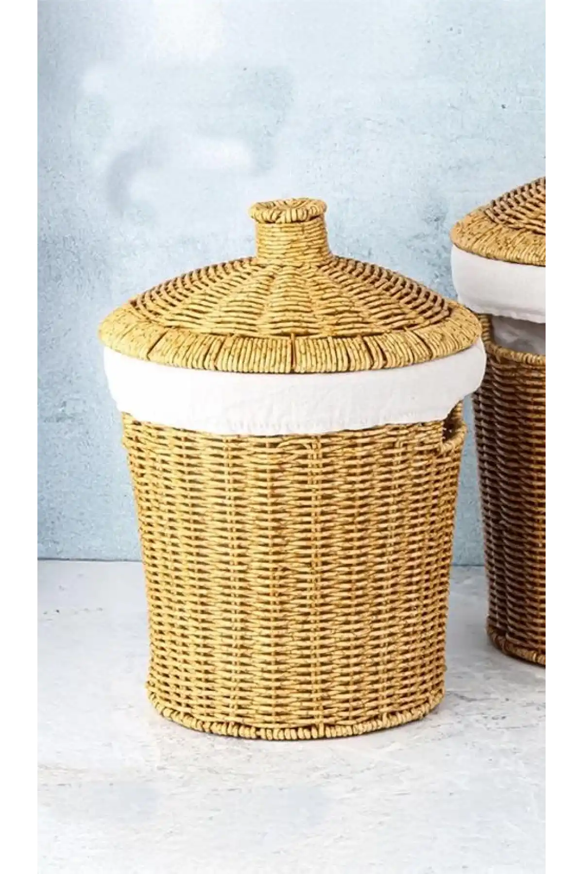 Mien Yuvarlak Küçük Rattan Sepet