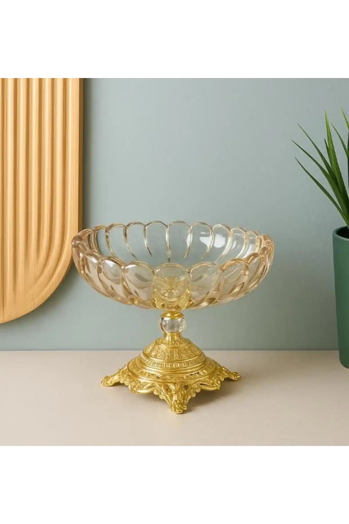 Dnr Çiçek Desen Cam Şekerlik