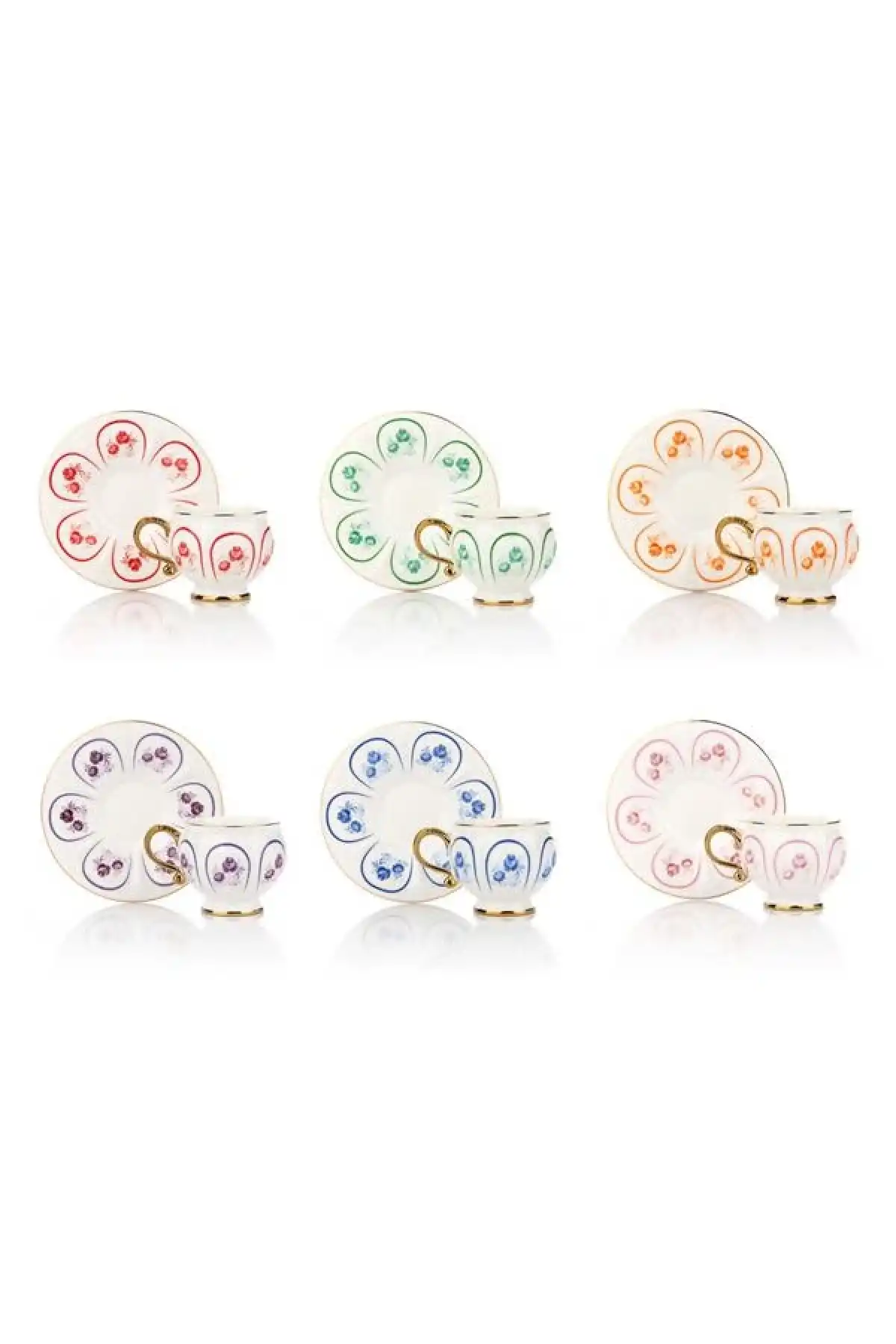 Mien Porselen 6lı Kahve Seti
