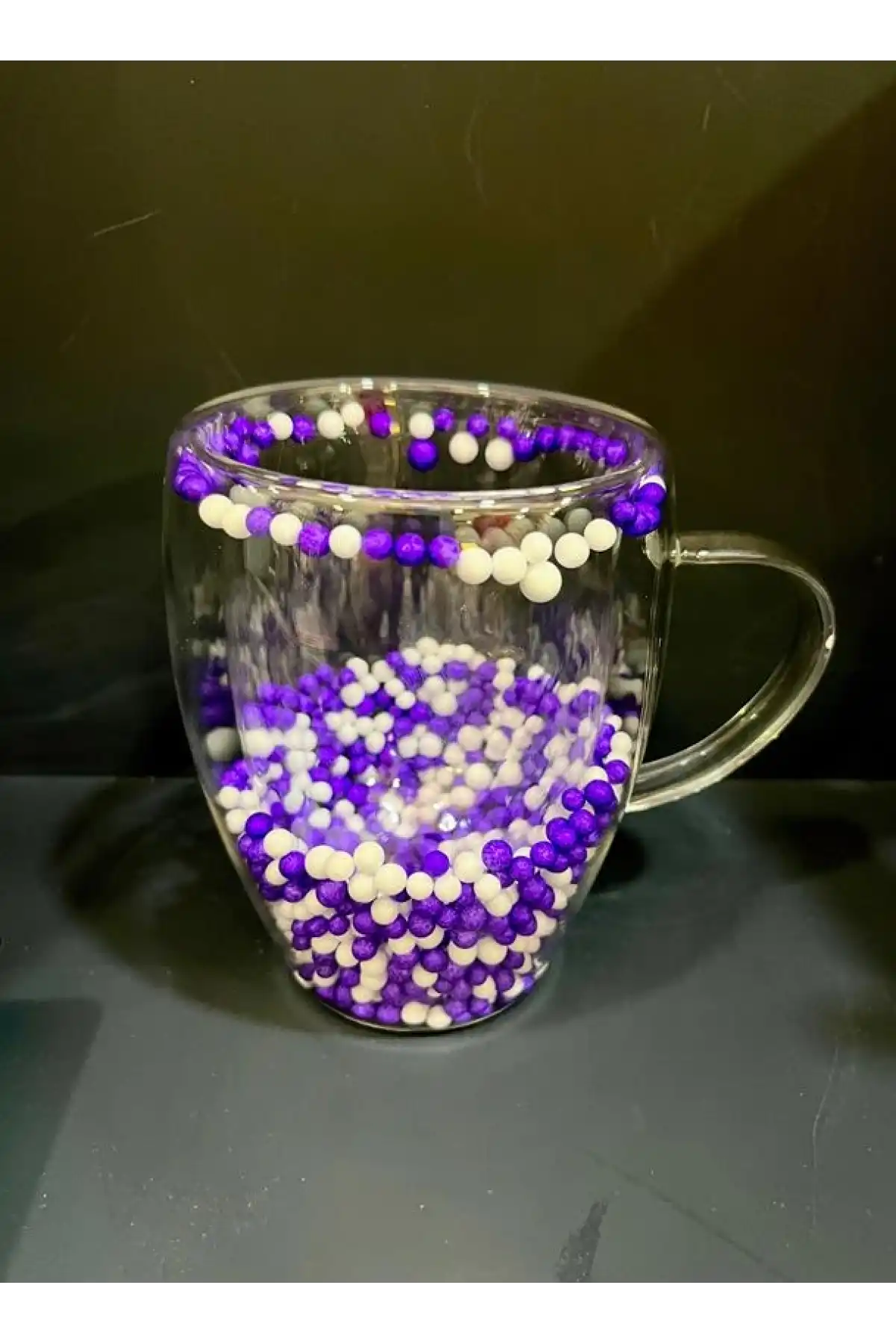 Slv Çift Cıdarlı Mor-Beyaz Kupa 350cc