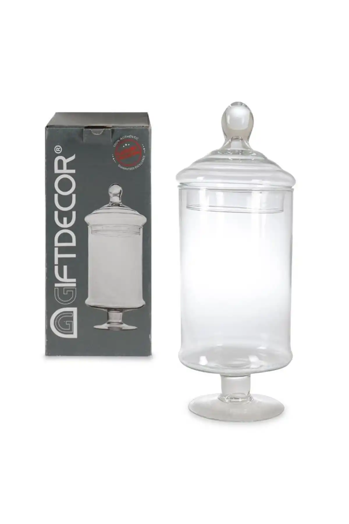 Ipk Cam Ayaklı Kapaklı 15x33cm Sunumluk