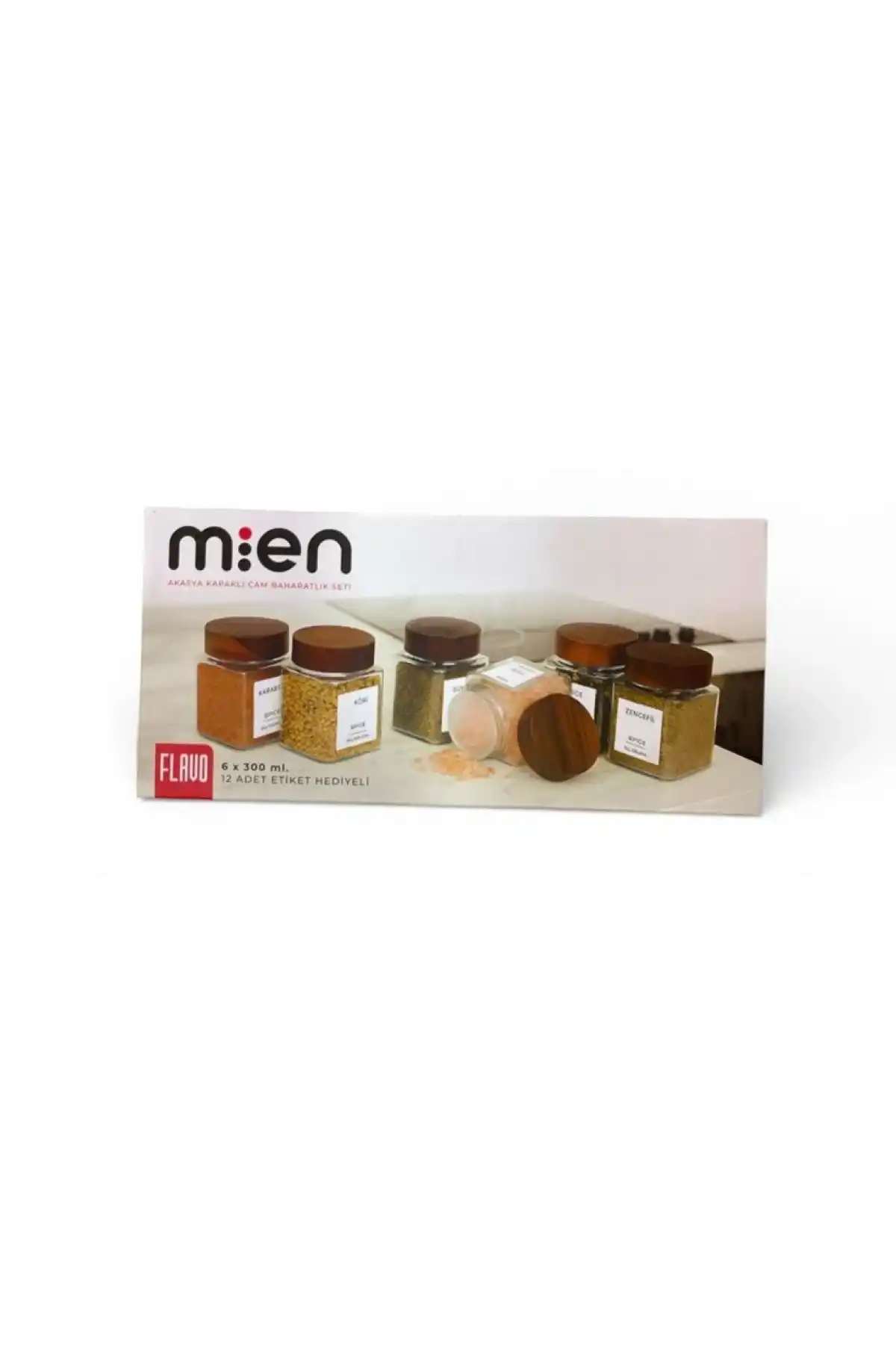 Mien Akasya Kapaklı Cam Baharat Sei 300cc