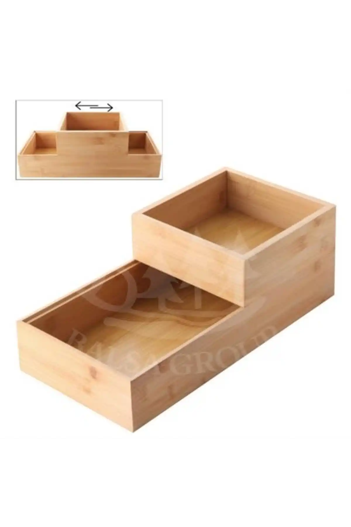 Bls Bambu 2 li Organizer 33x16x12-15x15x6cm