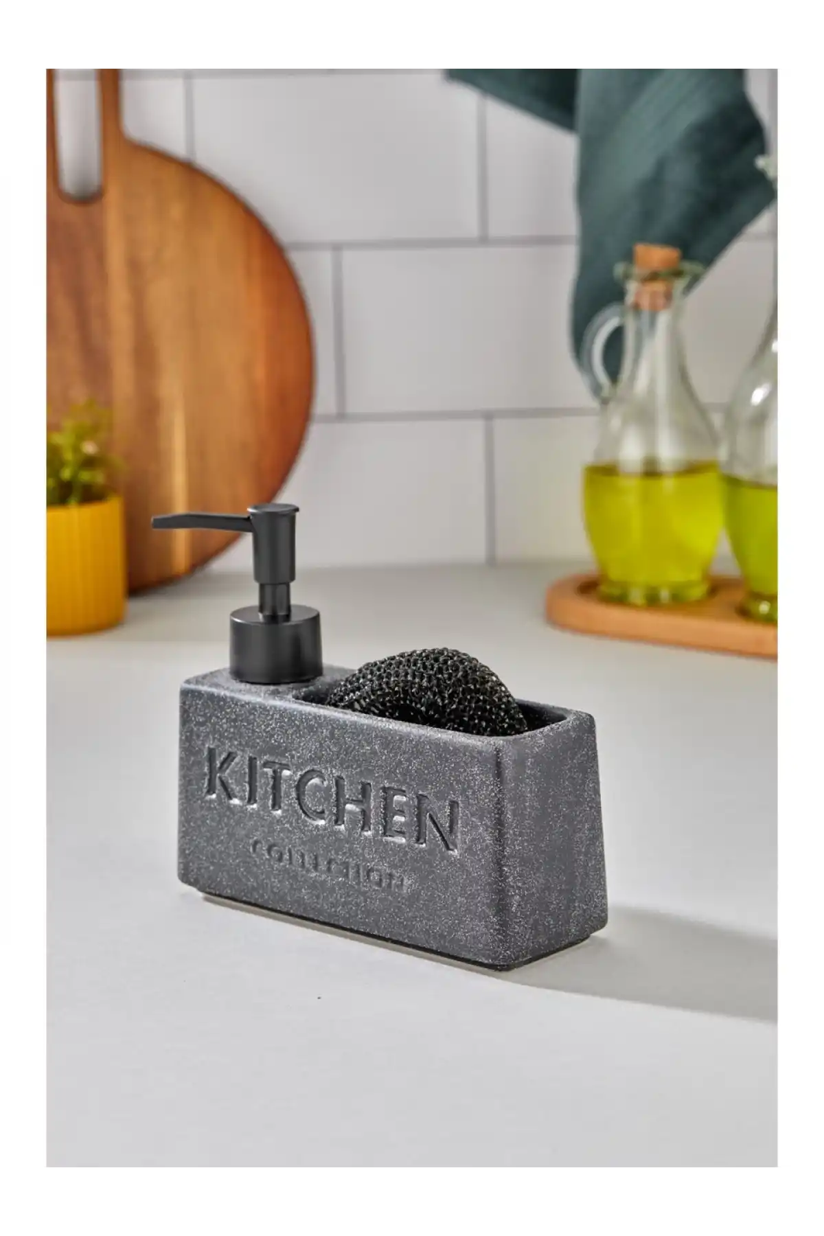 Cooker Beton Görünümlü Sıvı Sabunluk