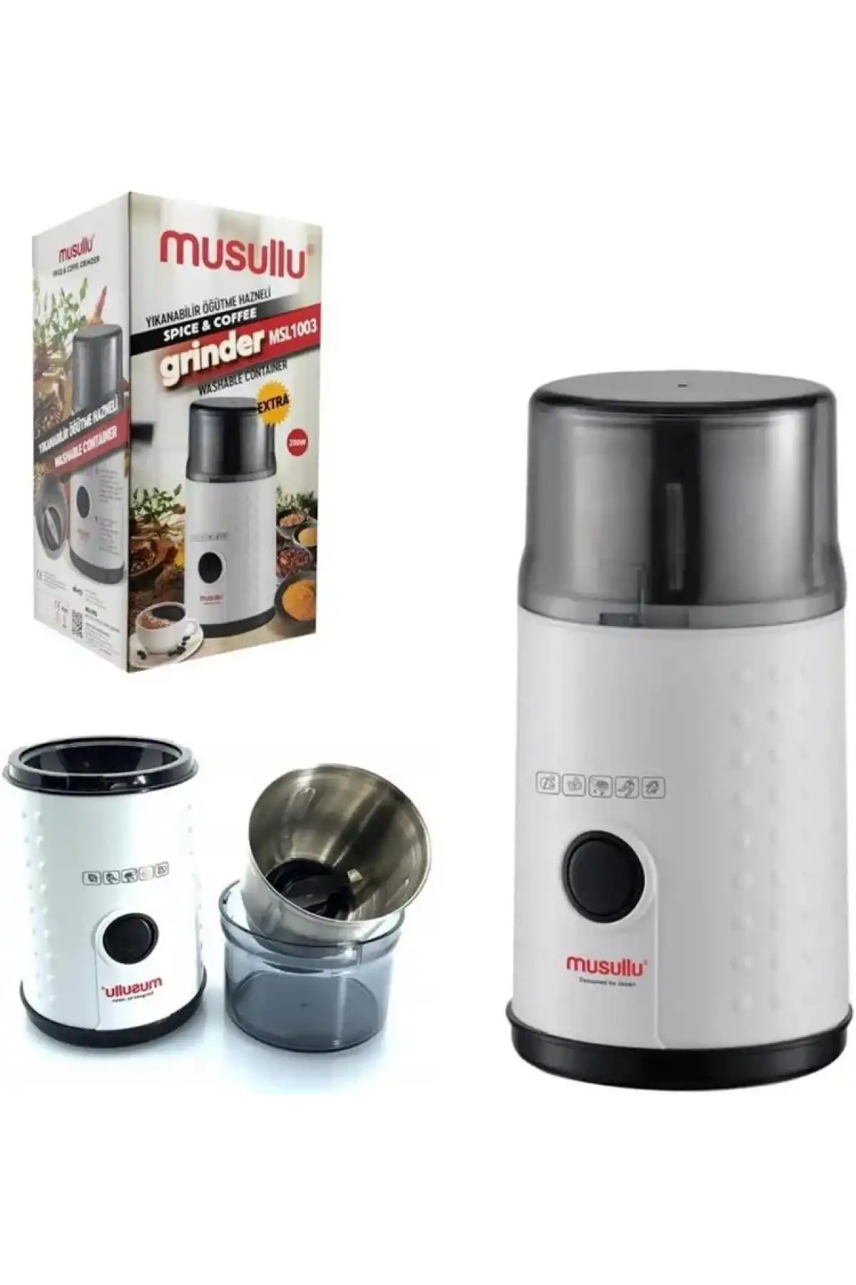 Musullu Baharat Öğütücü Plastik Gövde