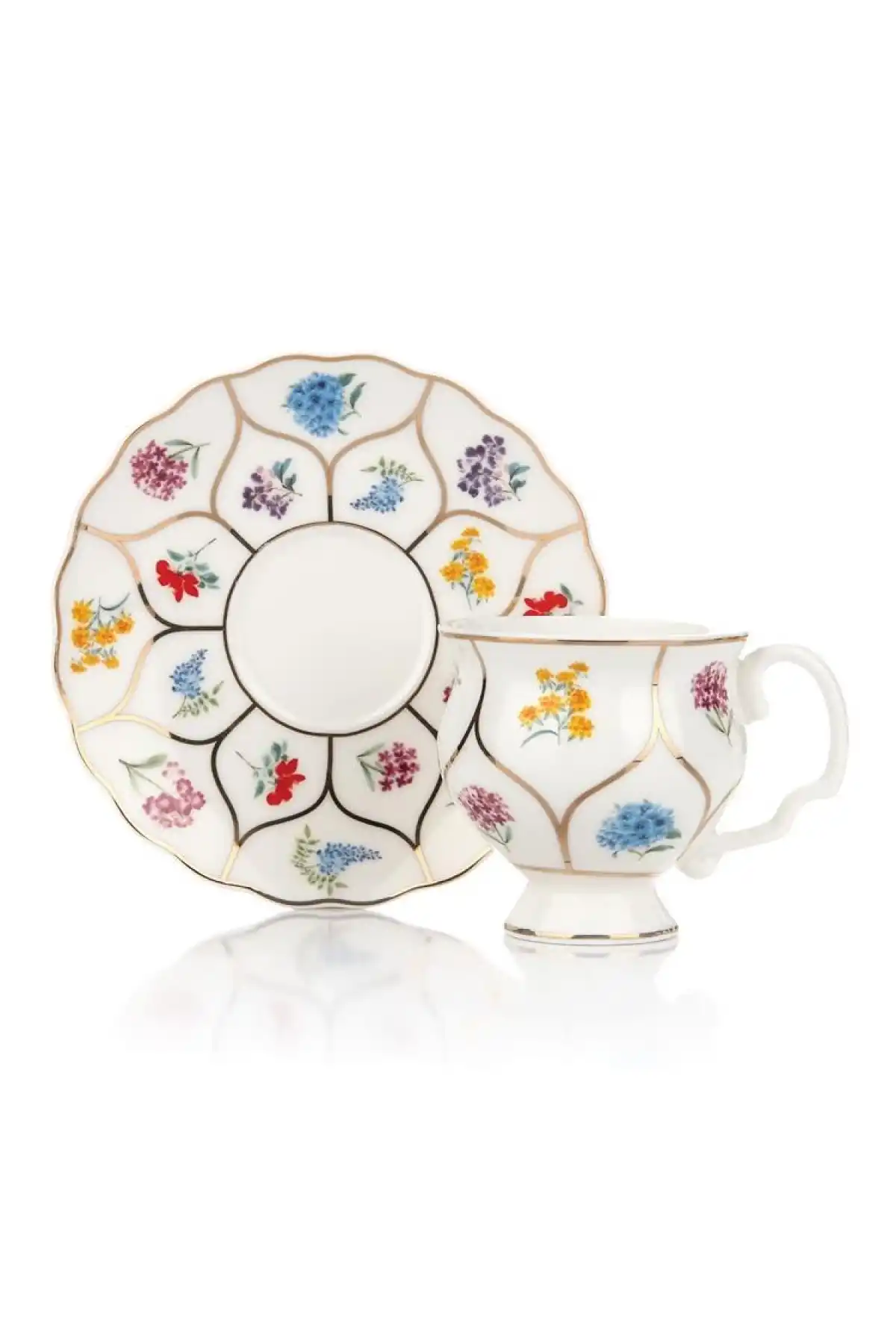 Mien Bough 6lı Porselen Kahve Seti 90cc