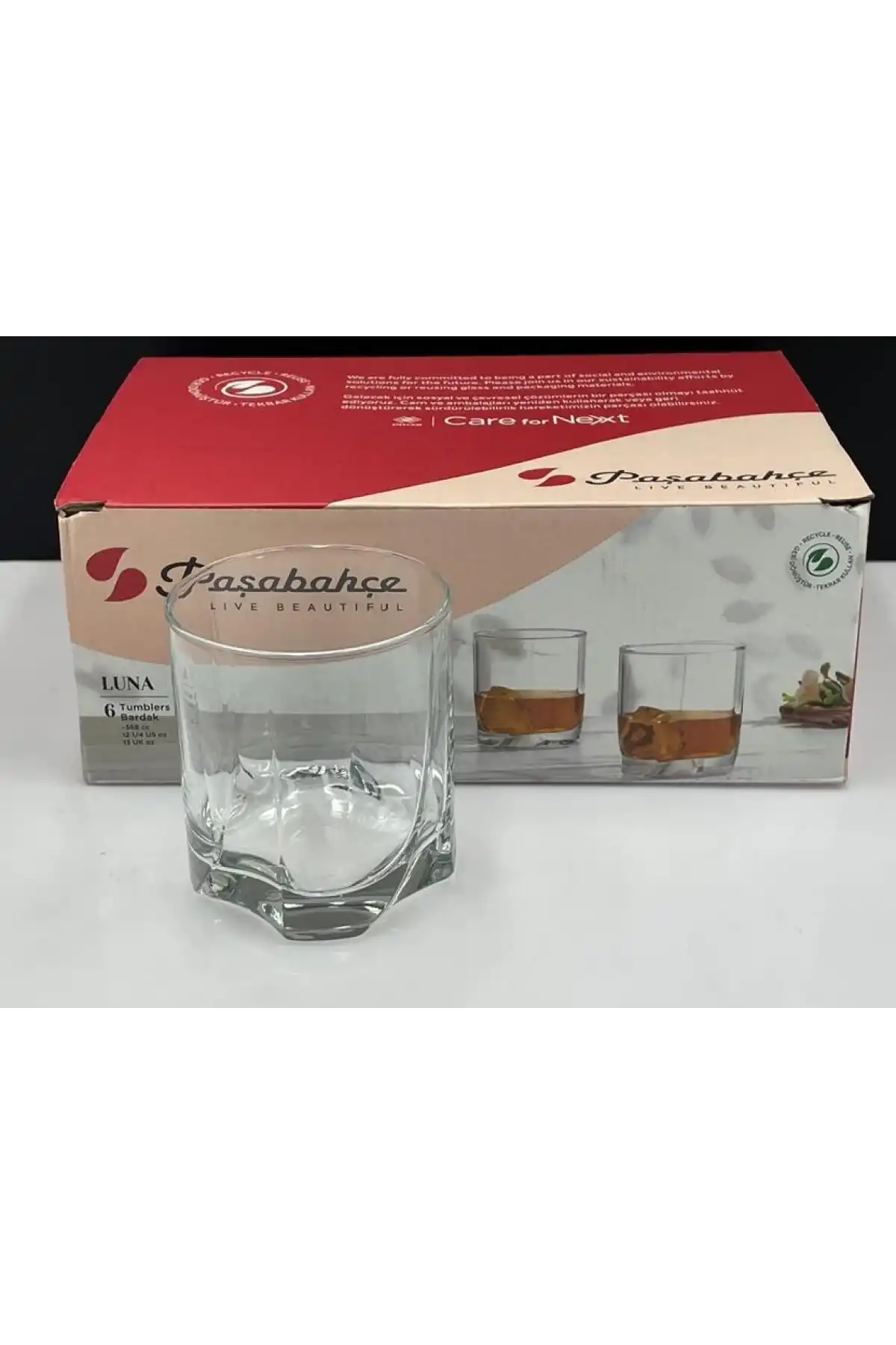 42348-6X8-Luna Viski Bardak 368cc
