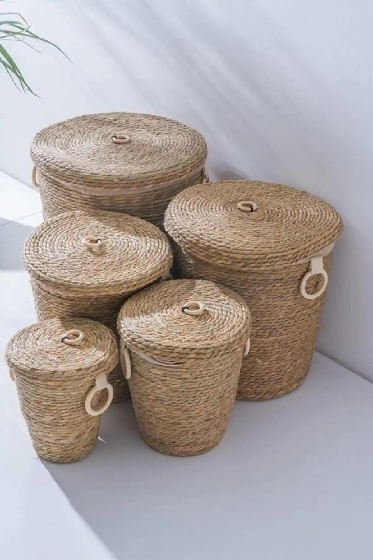 Acar Hasır 5li Çamaşır Sepeti