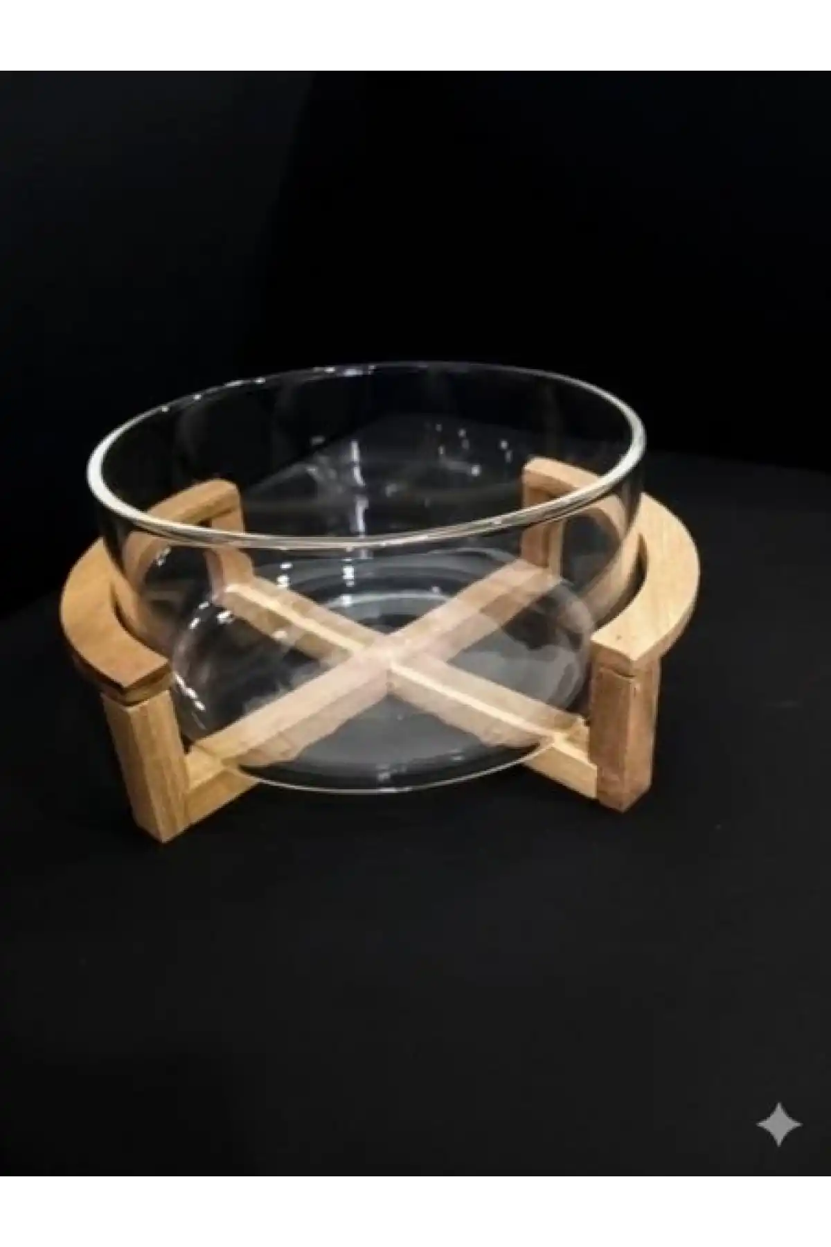 Bls Akssya Ayaklı Cam Sunum 20x10cm